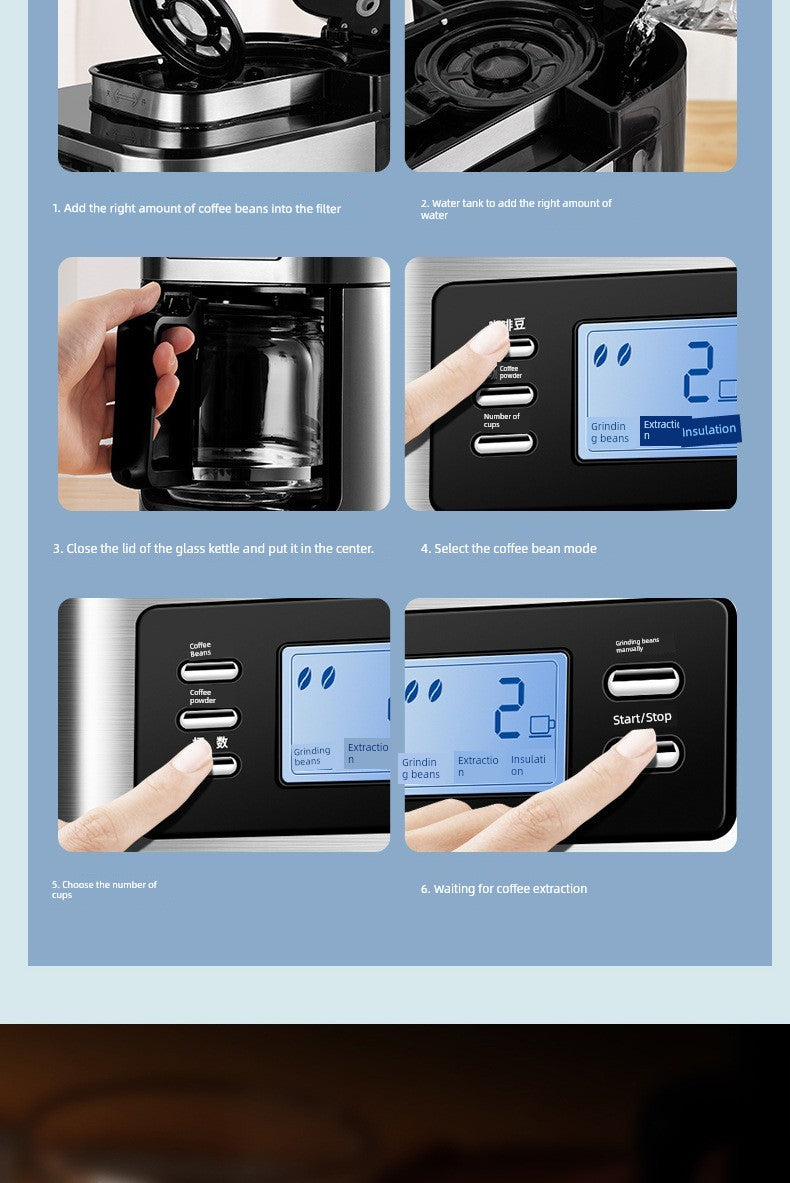 20bar Espresso Coffee Maker Machine Automatic Italian Latte Mocha Coffee Machine