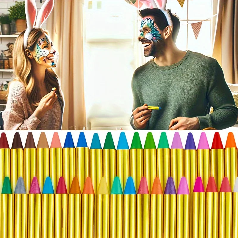 16 Pieces Face Paint Crayons Makeup Sticks Face Body Paint Kit For Halloween Or Birthday Party CosplayMardi Gras Makeup