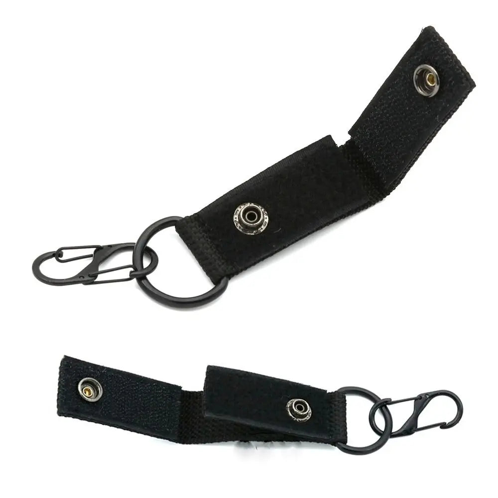 1pc Outdoor Tools Hiking Nylon Molle Ribbon Webbing D Buckle Key Hook Clip Climbing Carabiner