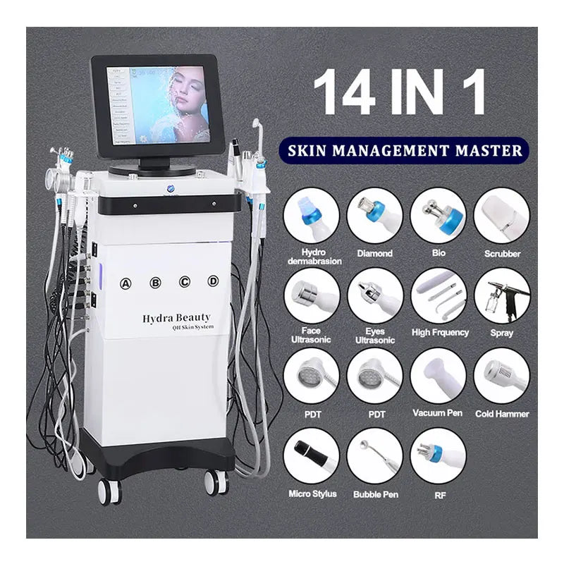 14 In 1 hydra beauty facial Machine Skin Peeling hydra beauty facial Aqua Peel Machine beautiful equipment