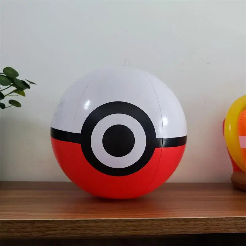 1PCS Pokeball Inflatable Beach Ball 30CM 40CM Balloons Football Swimming Pool Beach Party Decoration Sports Ball Fun Toy