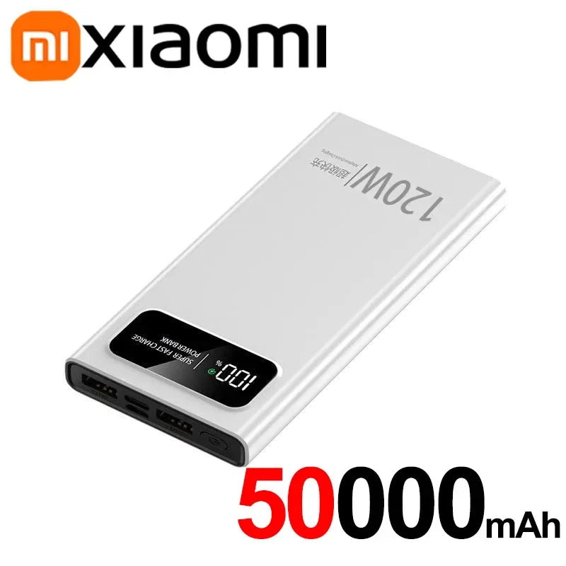Xiaomi 120W PowerBank Super Fast Charging 200000mAh Large Capacity Portable Emergency Battery Supply Mobile Power For IPhone New