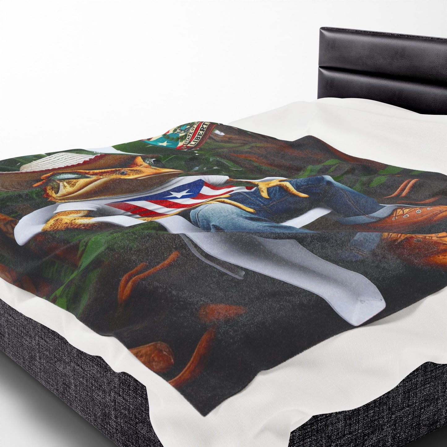 Abrazo Boricua en forma de manta Warmth from the Island, Wherever You Are Cozy Throw for Home, - Metamorphosis Creations