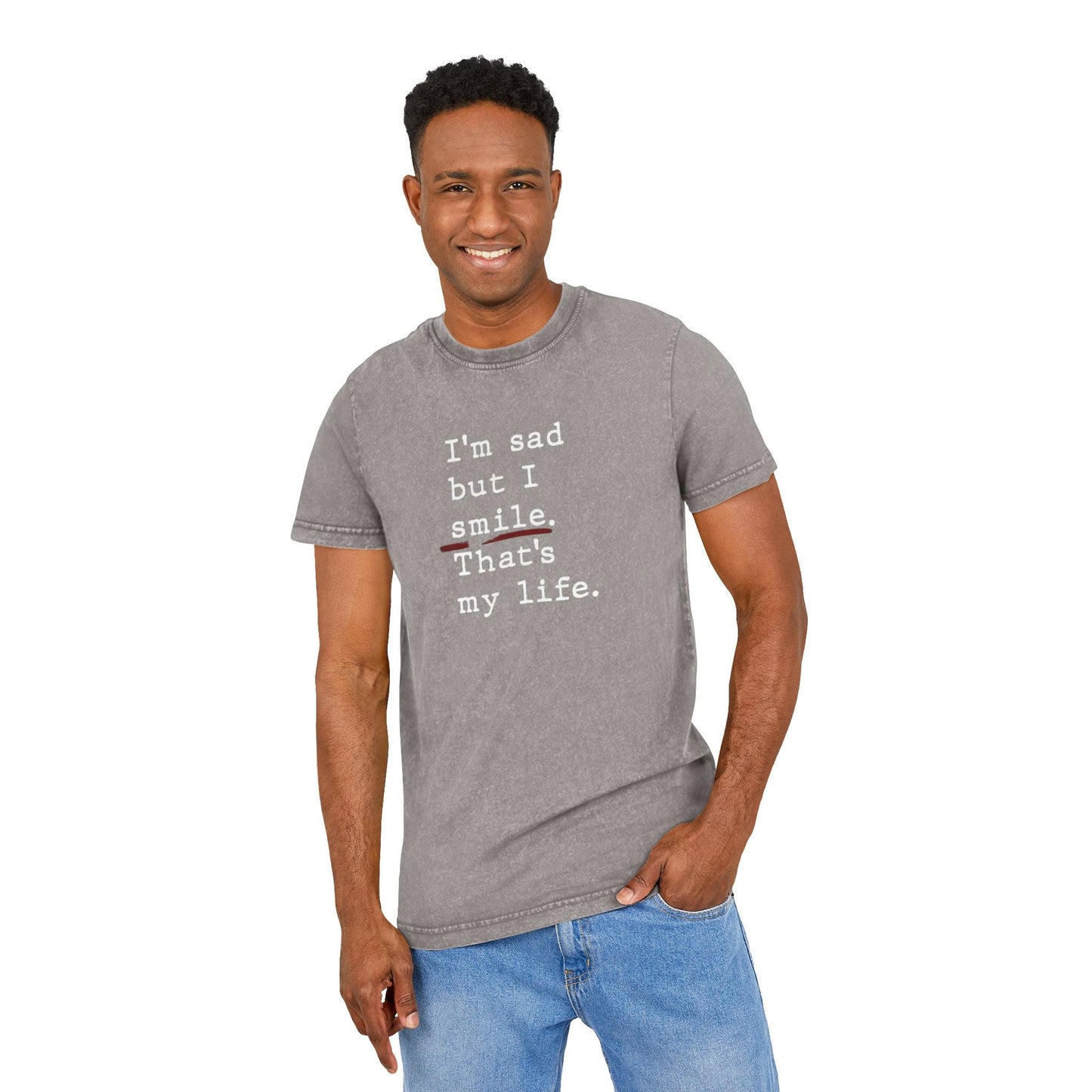 Acid Washed Graphic Tee: Casual Vibes, Perfect Gift for Friends, Everyday Wear, Layering Top, Self - Care Fashion - Metamorphosis Creations