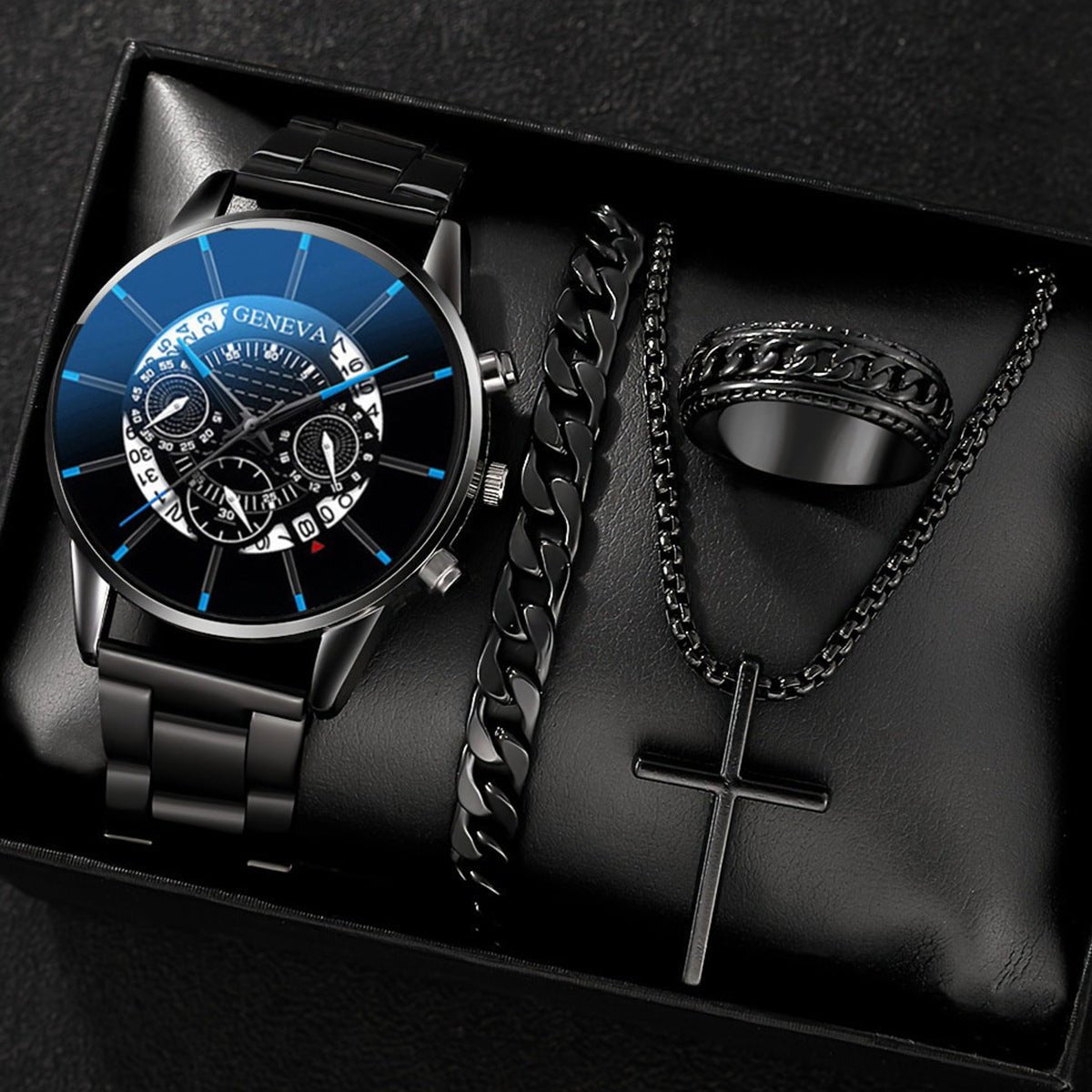 All - Match Cross Steel Belt, Elegant & Stylish Timepiece Men's Temperament Business Watch All - match Cross Steel Belt - Metamorphosis Creations