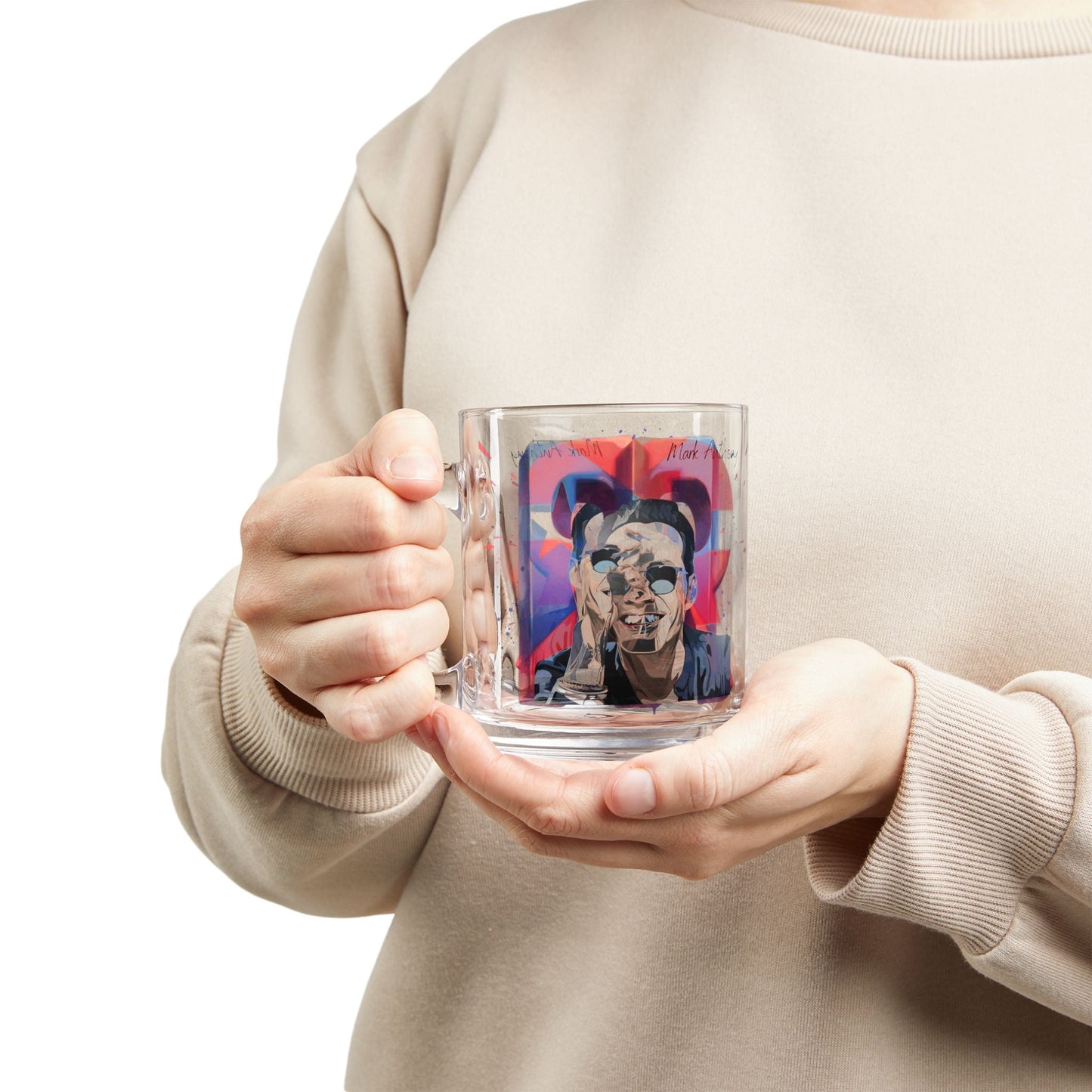 Artistic Glass Mug Coffee Cup, Unique Gift, Home Decor, Artisan Drinkware, Birthday, Holiday Gift - Metamorphosis Creations