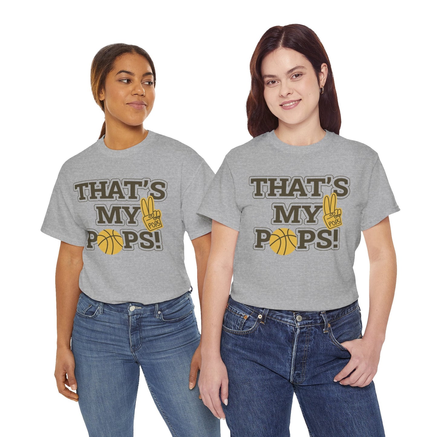 Basketball Dad Tee, Unisex Heavy Cotton T-Shirt for Father's Day, Sports Gift, Father's Day Gift, Family Tee, Casual Wear - Metamorphosis Creations