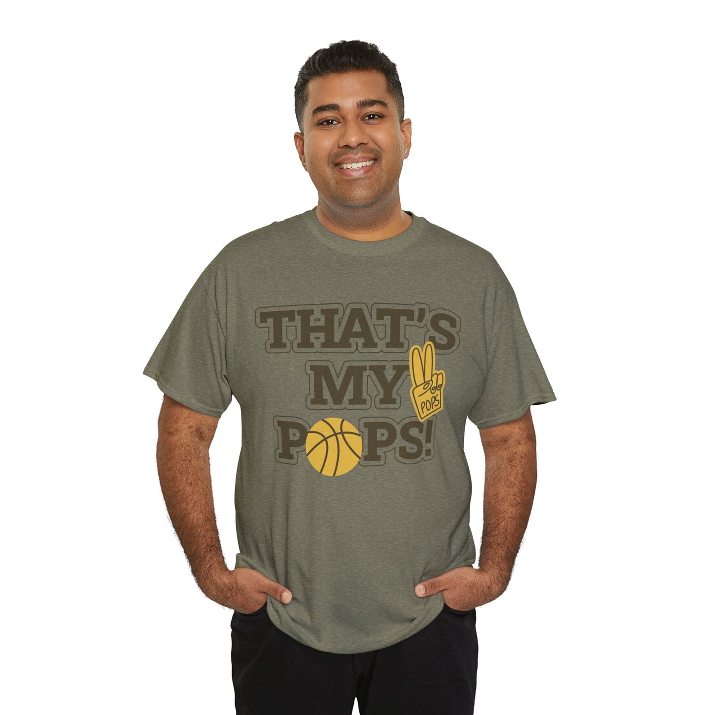Basketball Dad Tee, Unisex Heavy Cotton T-Shirt for Father's Day, Sports Gift, Father's Day Gift, Family Tee, Casual Wear - Metamorphosis Creations