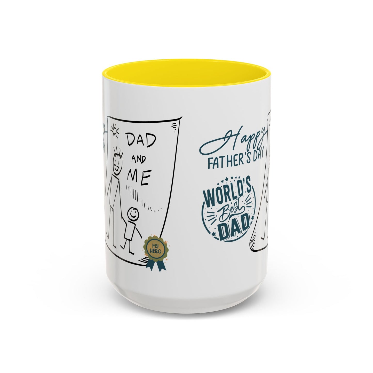 Best Dad Mug Masculine Design Mug Sentimental Fathers Gift Accent Coffee Mug (11, 15oz) - Metamorphosis Creations