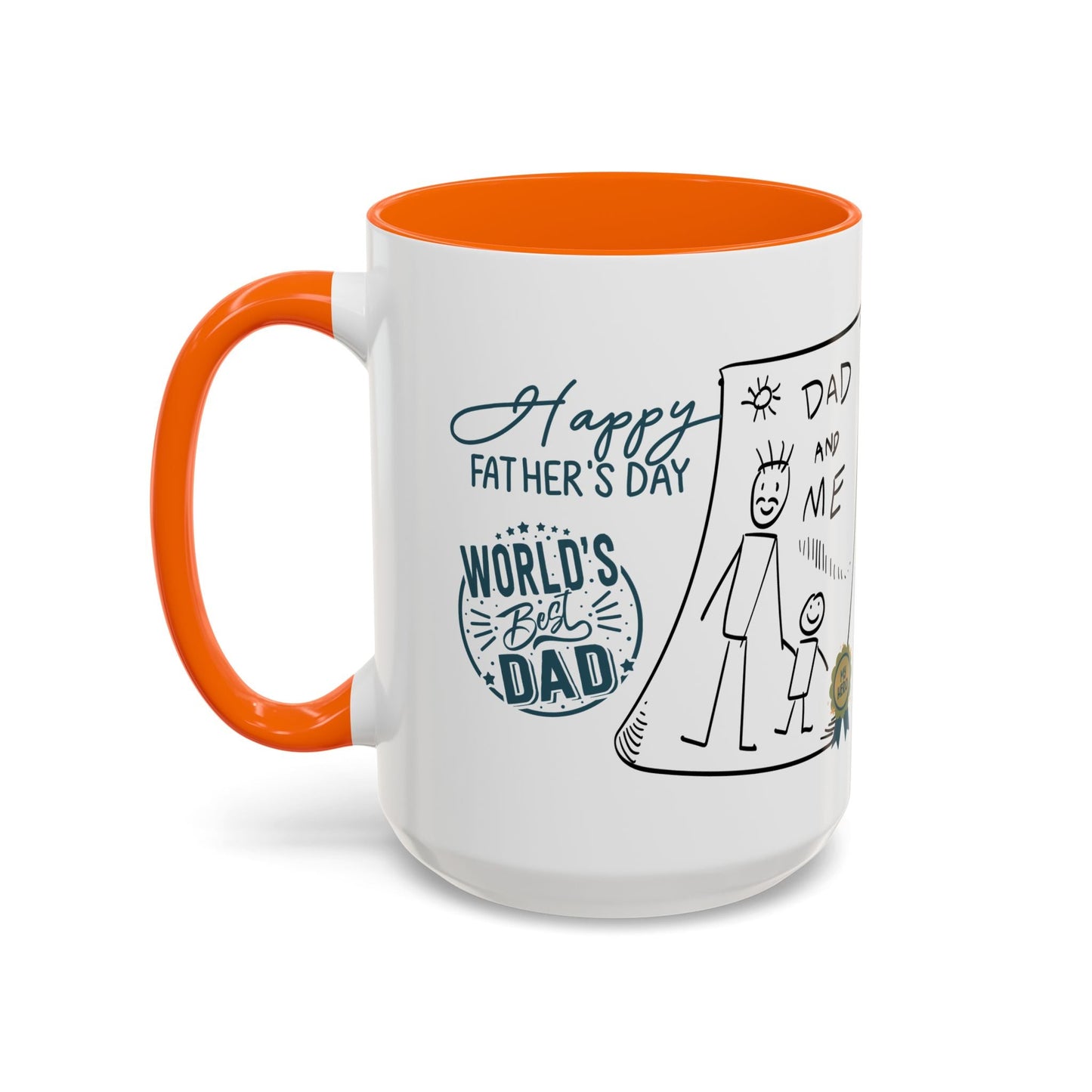 Best Dad Mug Masculine Design Mug Sentimental Fathers Gift Accent Coffee Mug (11, 15oz) - Metamorphosis Creations