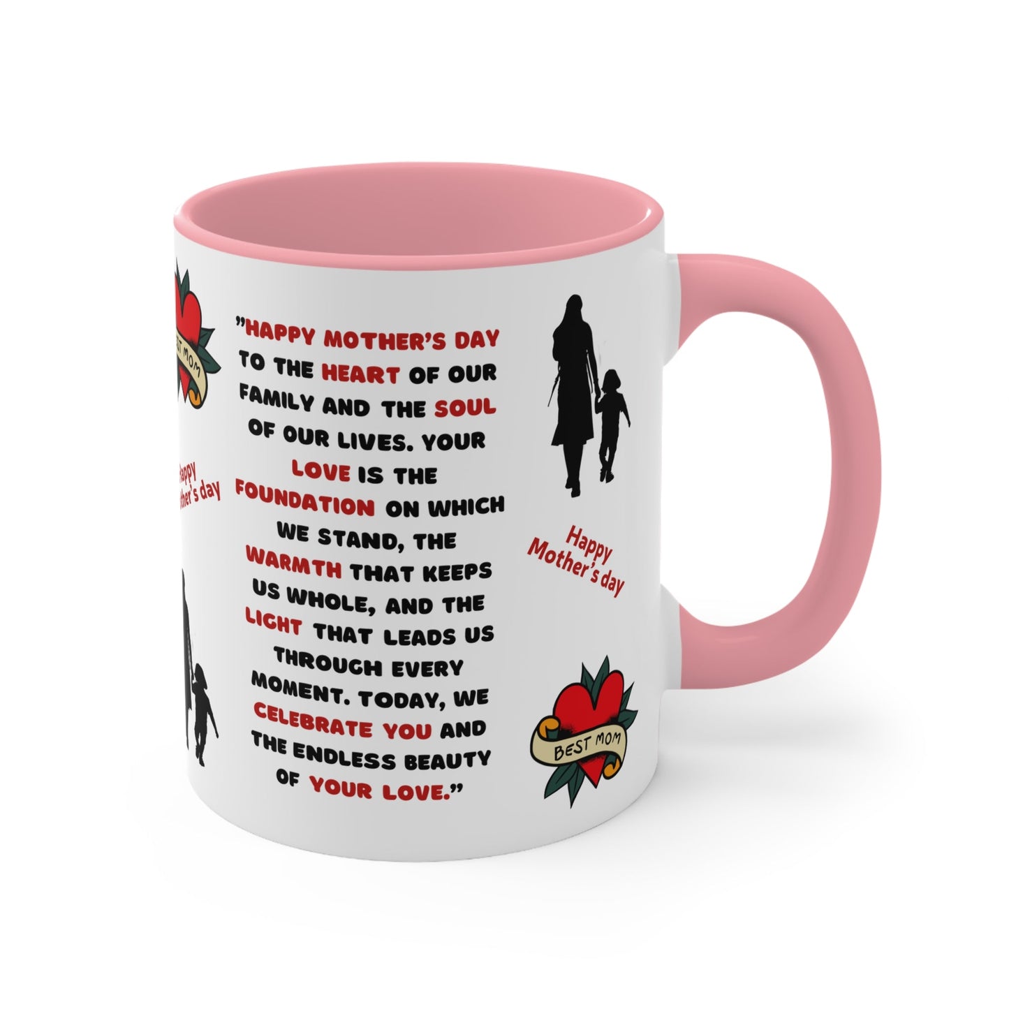 Best Mom Mug Mom Appreciation Mug Loving Mom Gift Accent Mugs - Metamorphosis Creations