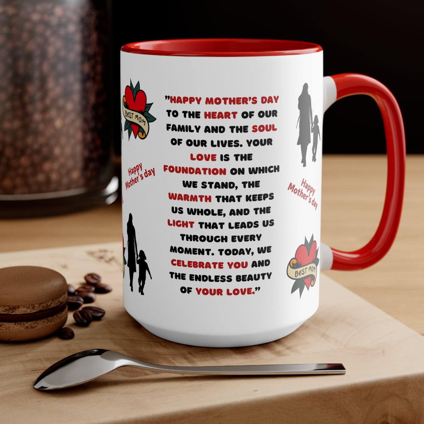 Best Mom Mug Mom Appreciation Mug Loving Mom Gift Accent Mugs - Metamorphosis Creations