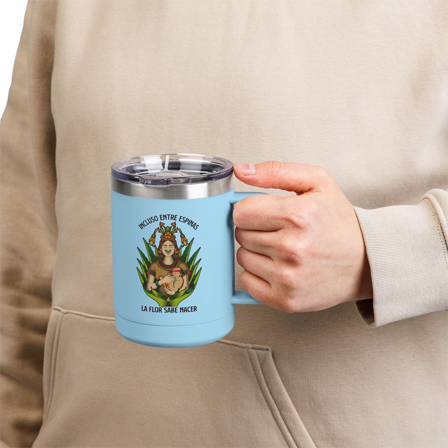 Boho Hippie Mugs for Free Spirits 🌞☕ Artistic Coffee Mug Tumbler, Custom Tumblers for Home and Garden, Perfect Gift for Coffee Lovers, Unique Drinkware for Nature Enthusiasts - Metamorphosis Creations