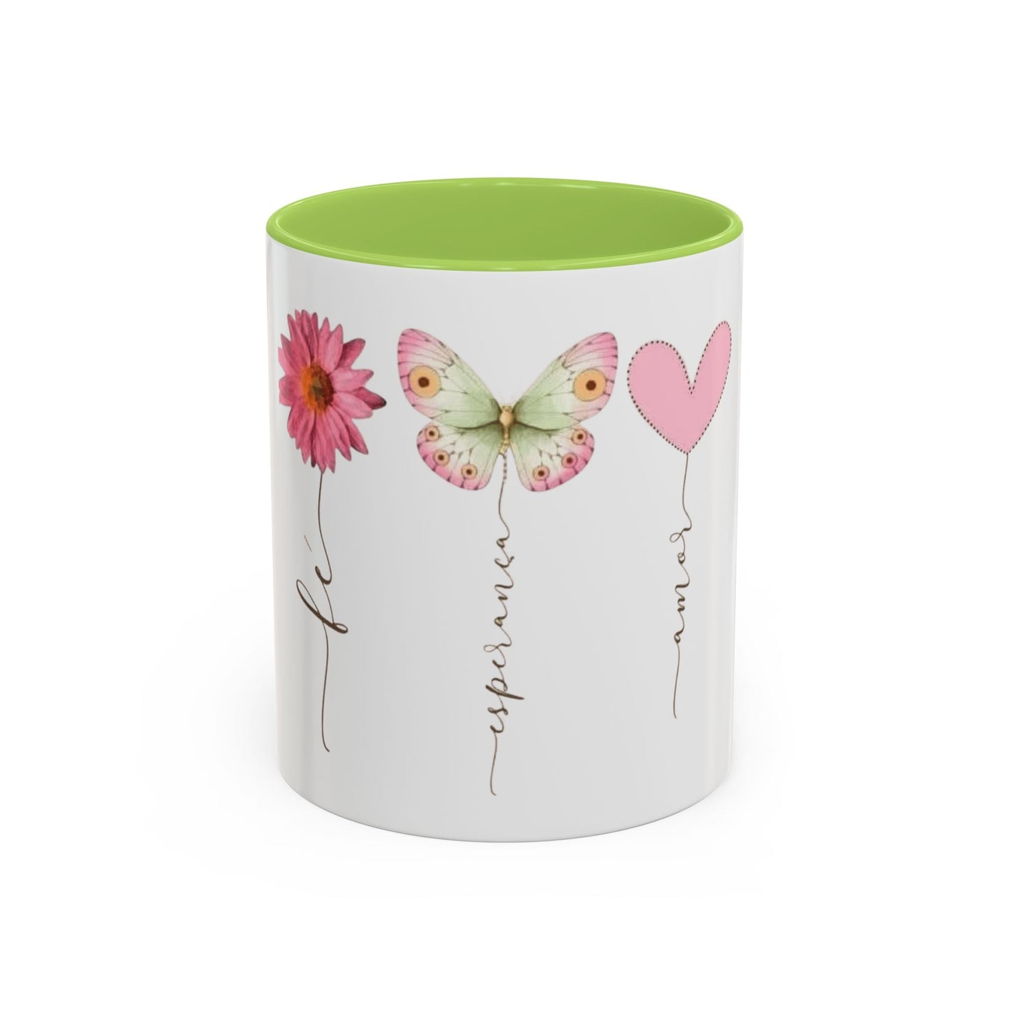 Boho Hippie Mugs for Free Spirits Inspirational Accent Coffee Mug, Flower & Butterfly Design, Hopeful Gift, Morning Coffee, Floral Tea Cup - Metamorphosis Creations