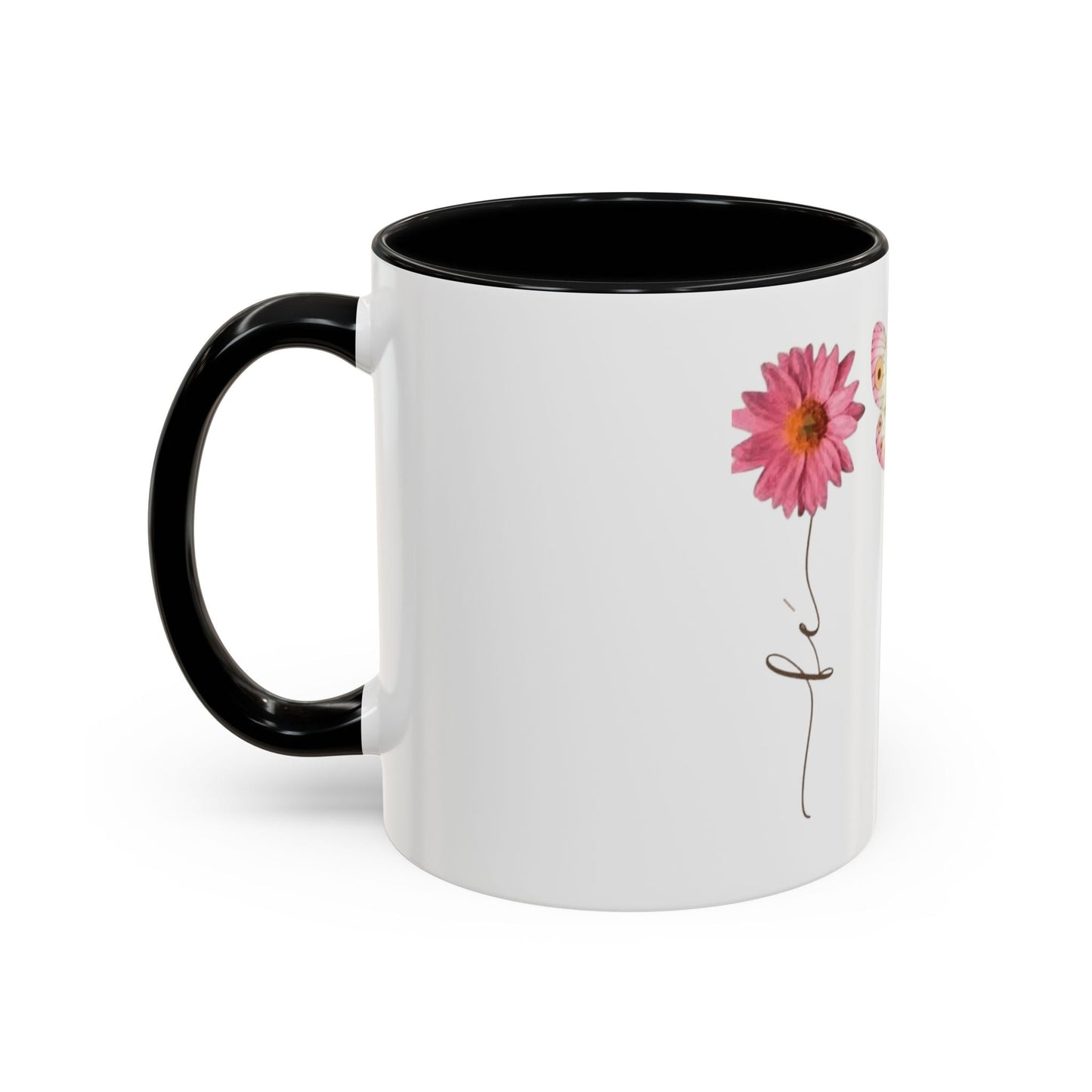 Boho Hippie Mugs for Free Spirits Inspirational Accent Coffee Mug, Flower & Butterfly Design, Hopeful Gift, Morning Coffee, Floral Tea Cup - Metamorphosis Creations