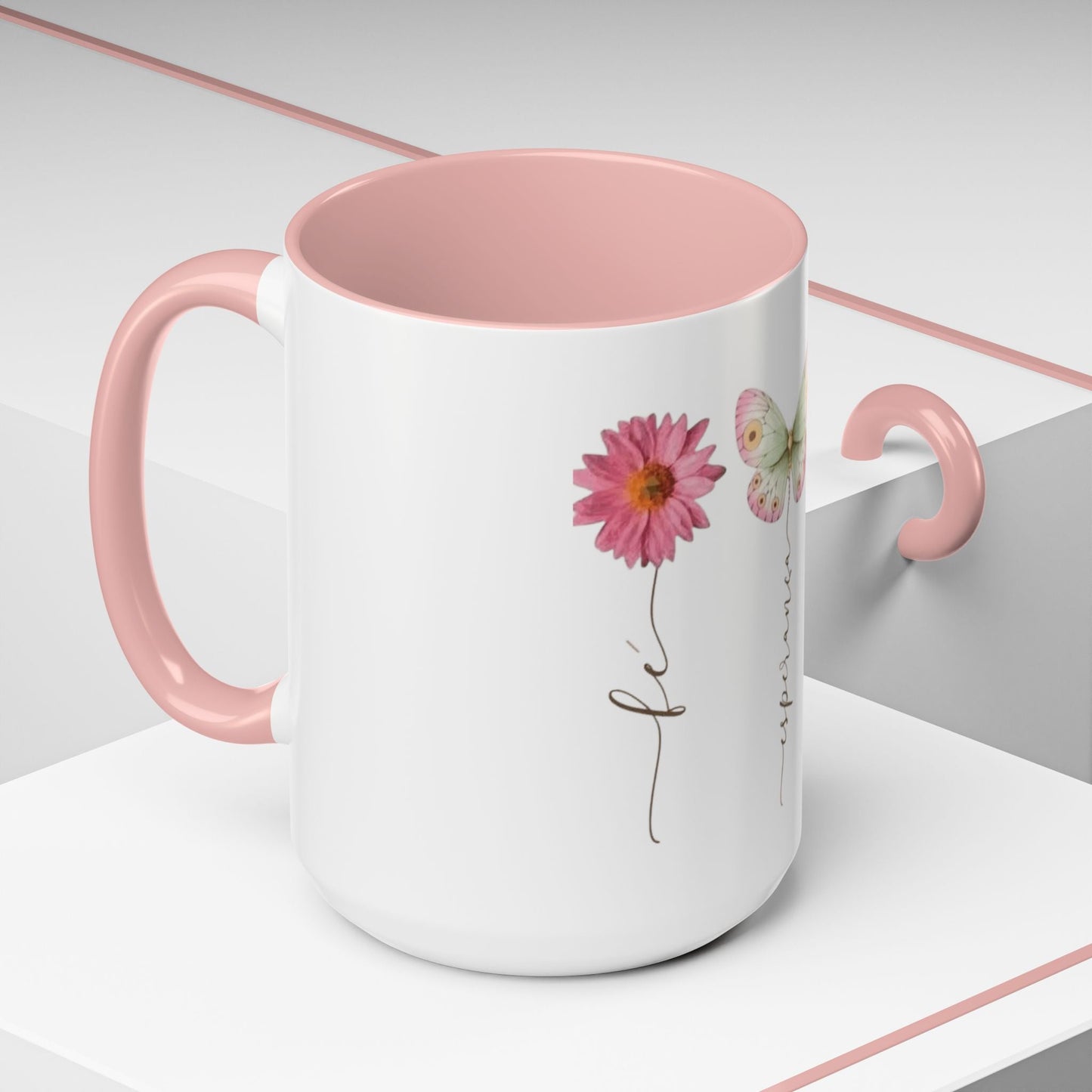 Boho Hippie Mugs for Free Spirits Inspirational Accent Coffee Mug, Flower & Butterfly Design, Hopeful Gift, Morning Coffee, Floral Tea Cup - Metamorphosis Creations