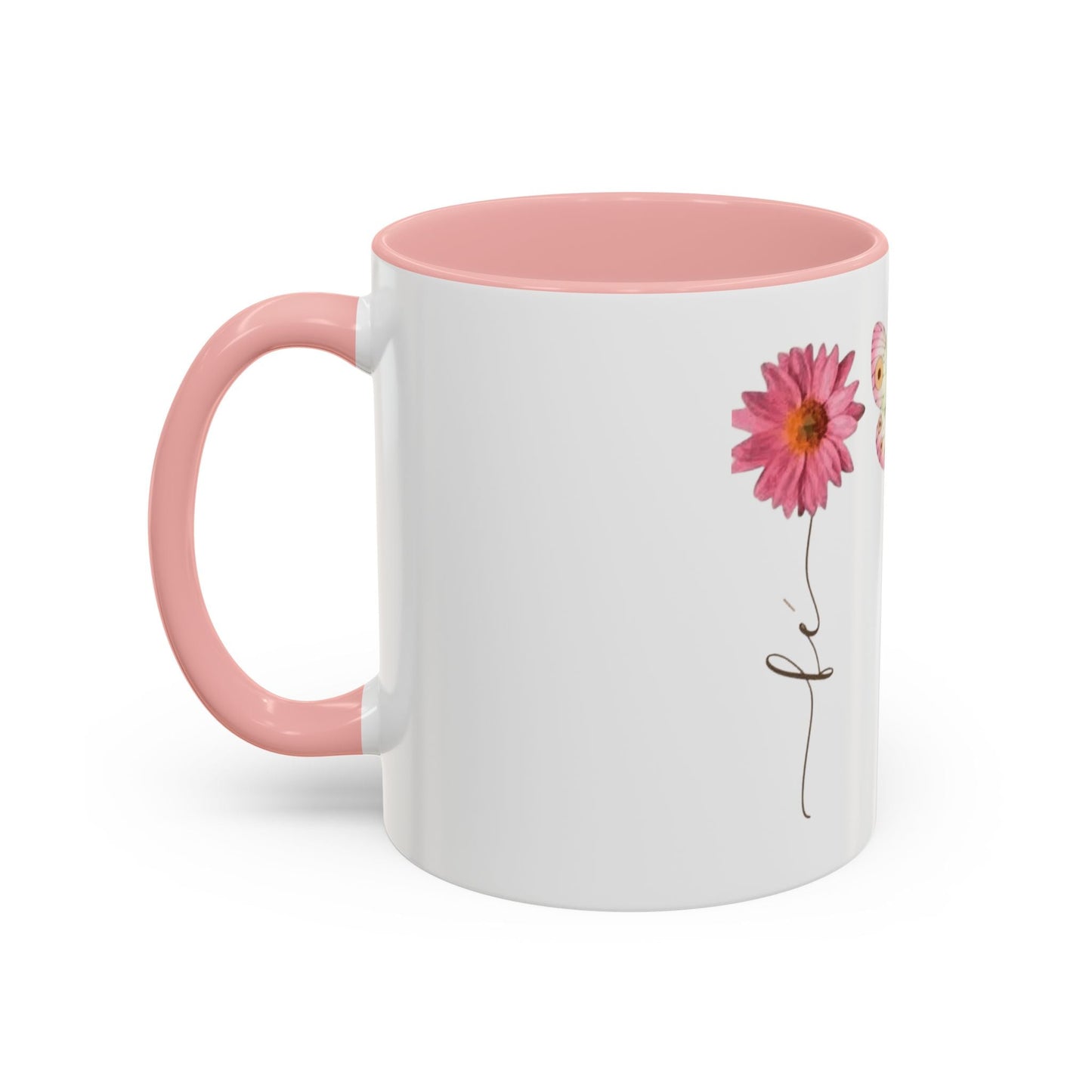 Boho Hippie Mugs for Free Spirits Inspirational Accent Coffee Mug, Flower & Butterfly Design, Hopeful Gift, Morning Coffee, Floral Tea Cup - Metamorphosis Creations