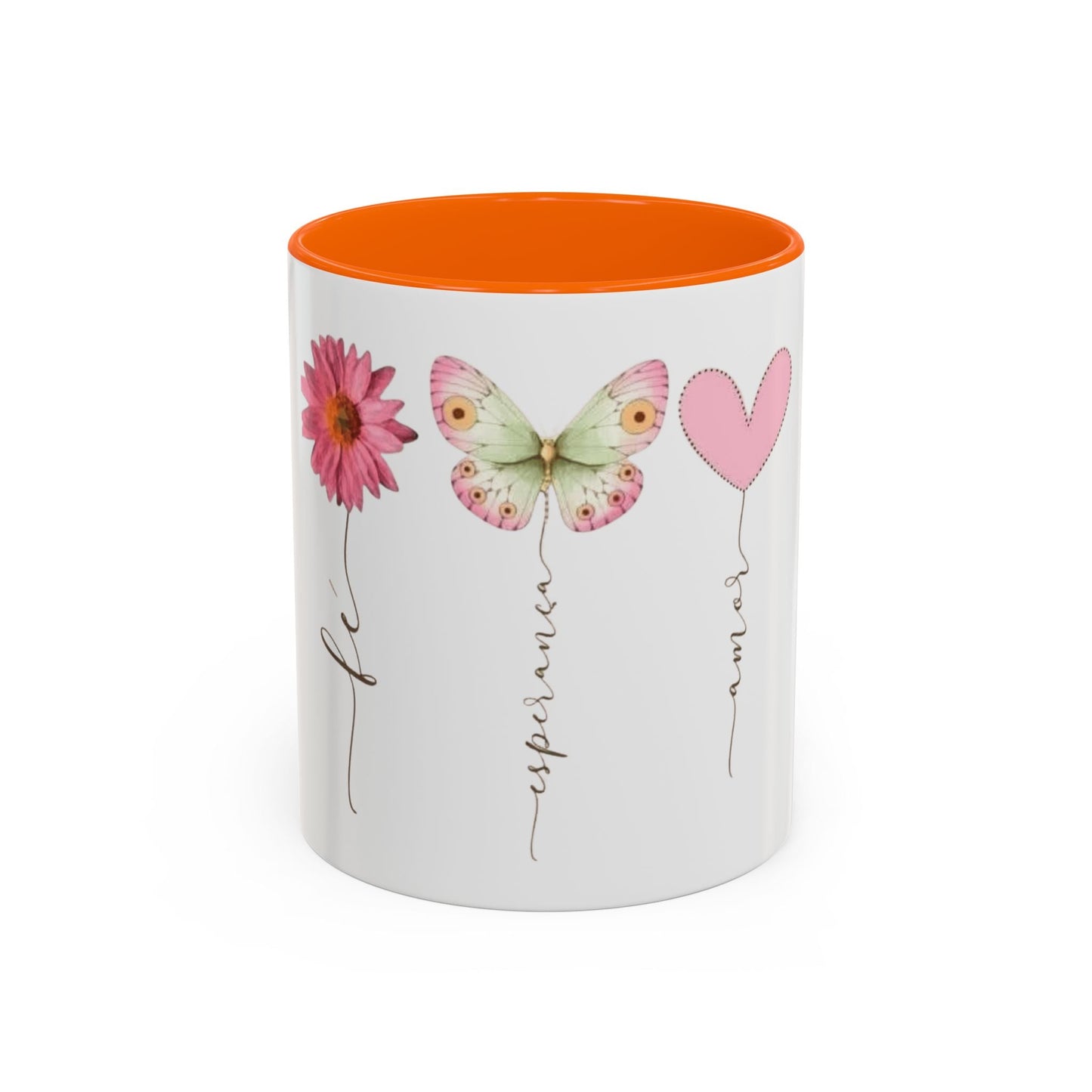 Boho Hippie Mugs for Free Spirits Inspirational Accent Coffee Mug, Flower & Butterfly Design, Hopeful Gift, Morning Coffee, Floral Tea Cup - Metamorphosis Creations