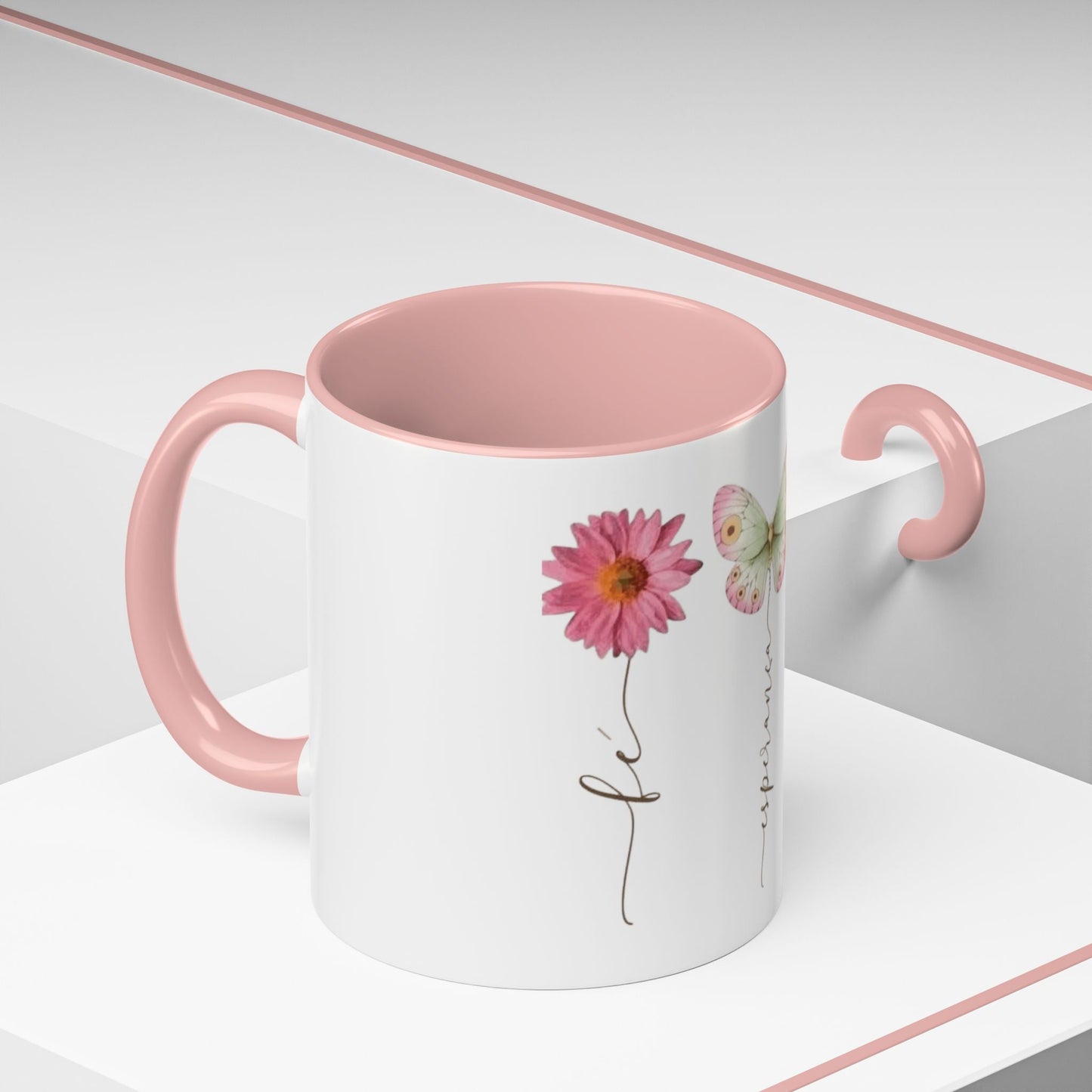 Boho Hippie Mugs for Free Spirits Inspirational Accent Coffee Mug, Flower & Butterfly Design, Hopeful Gift, Morning Coffee, Floral Tea Cup - Metamorphosis Creations