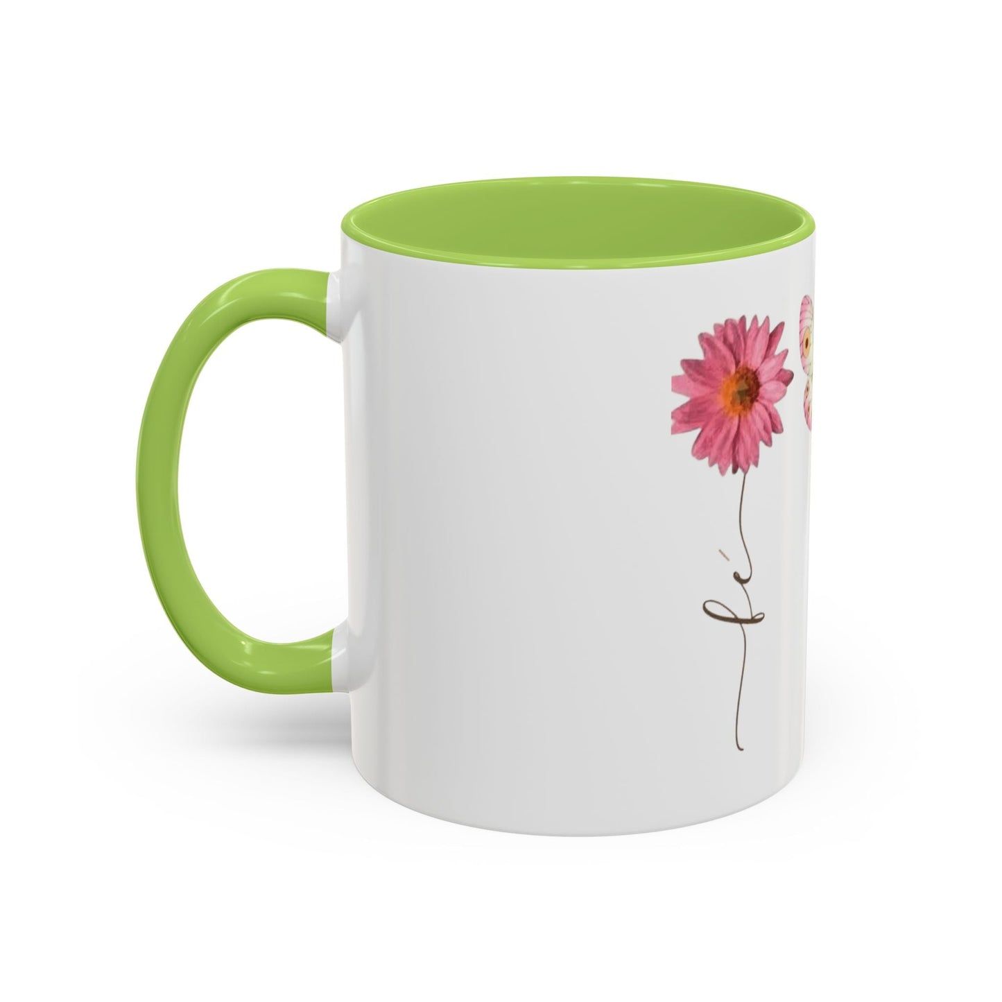 Boho Hippie Mugs for Free Spirits Inspirational Accent Coffee Mug, Flower & Butterfly Design, Hopeful Gift, Morning Coffee, Floral Tea Cup - Metamorphosis Creations