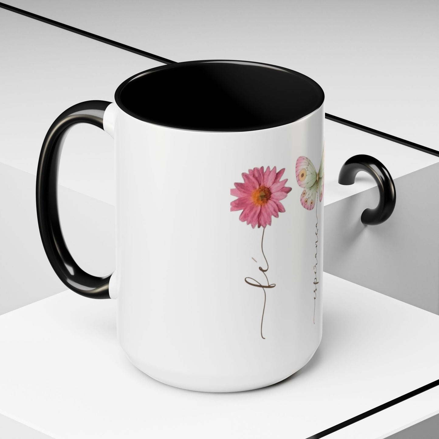 Boho Hippie Mugs for Free Spirits Inspirational Accent Coffee Mug, Flower & Butterfly Design, Hopeful Gift, Morning Coffee, Floral Tea Cup - Metamorphosis Creations