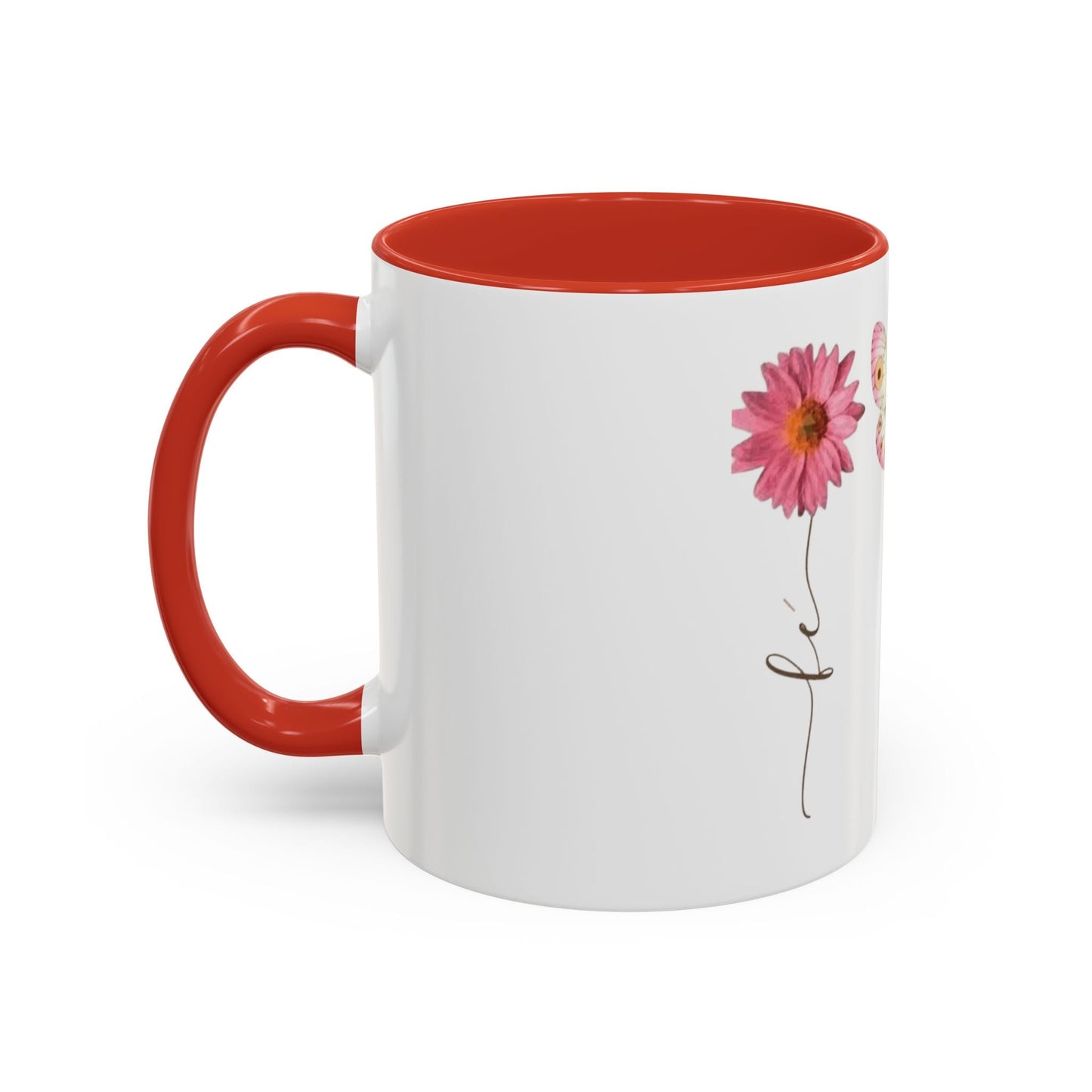 Boho Hippie Mugs for Free Spirits Inspirational Accent Coffee Mug, Flower & Butterfly Design, Hopeful Gift, Morning Coffee, Floral Tea Cup - Metamorphosis Creations