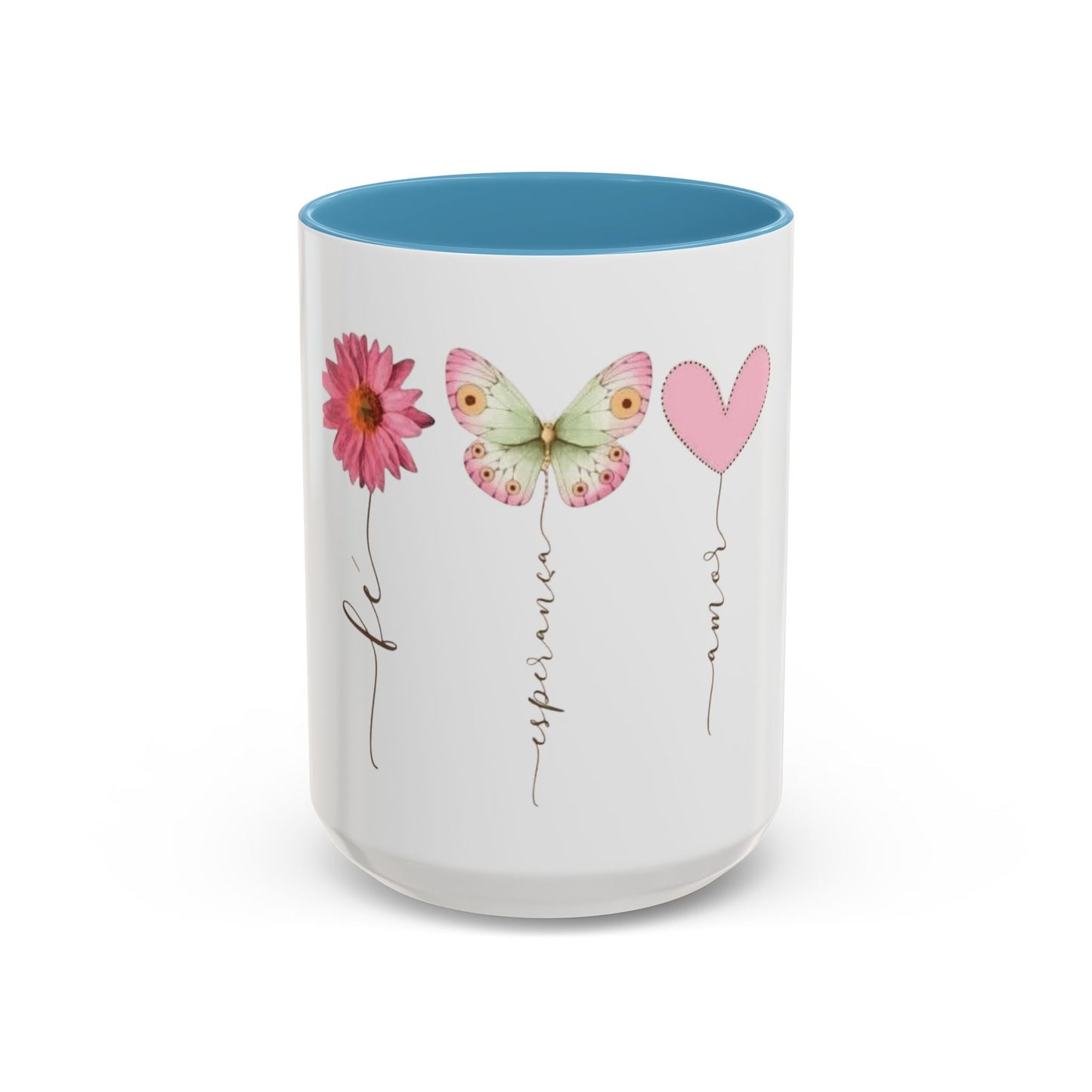 Boho Hippie Mugs for Free Spirits Inspirational Accent Coffee Mug, Flower & Butterfly Design, Hopeful Gift, Morning Coffee, Floral Tea Cup - Metamorphosis Creations
