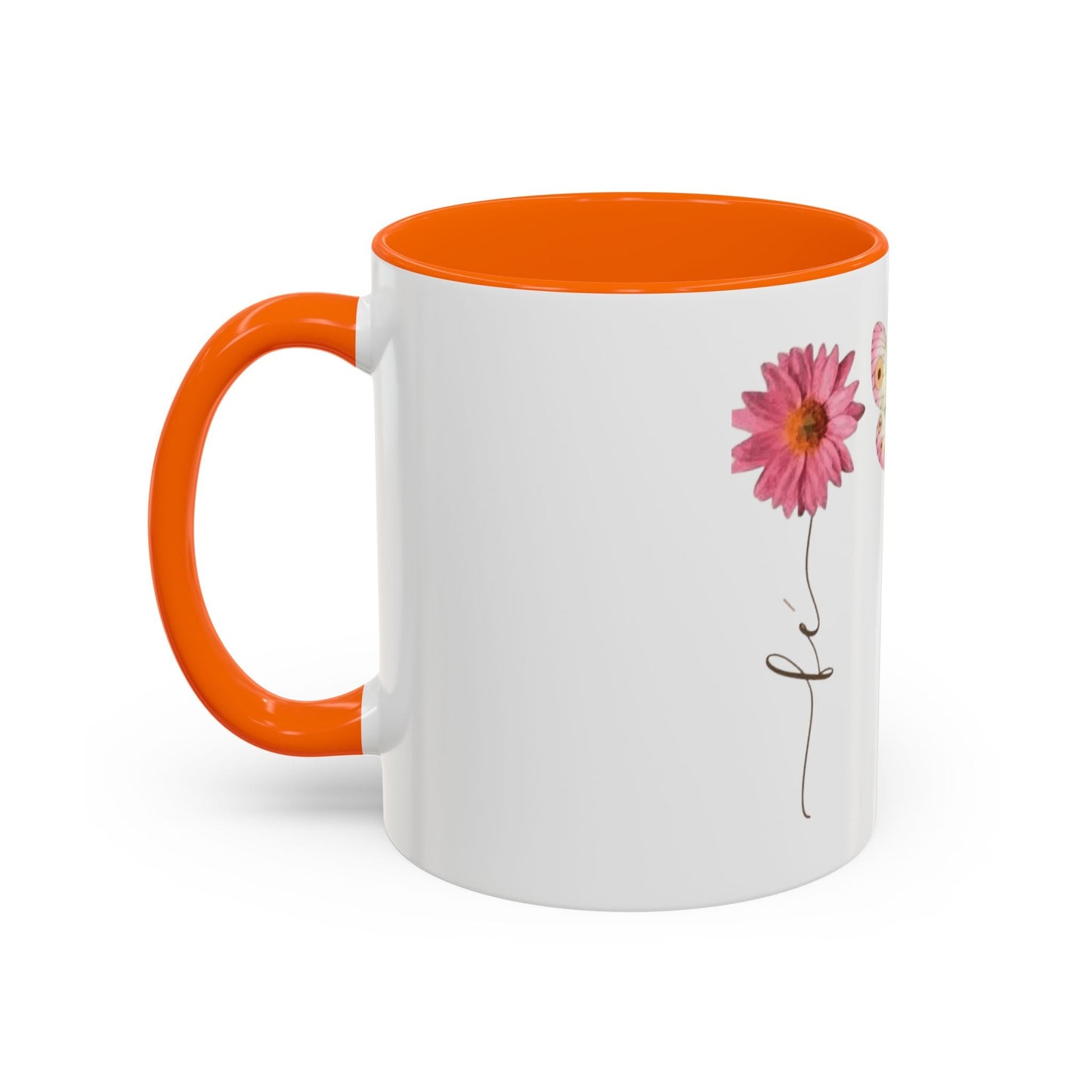 Boho Hippie Mugs for Free Spirits Inspirational Accent Coffee Mug, Flower & Butterfly Design, Hopeful Gift, Morning Coffee, Floral Tea Cup - Metamorphosis Creations