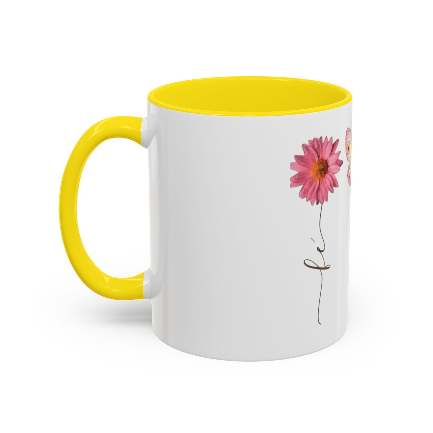 Boho Hippie Mugs for Free Spirits Inspirational Accent Coffee Mug, Flower & Butterfly Design, Hopeful Gift, Morning Coffee, Floral Tea Cup - Metamorphosis Creations