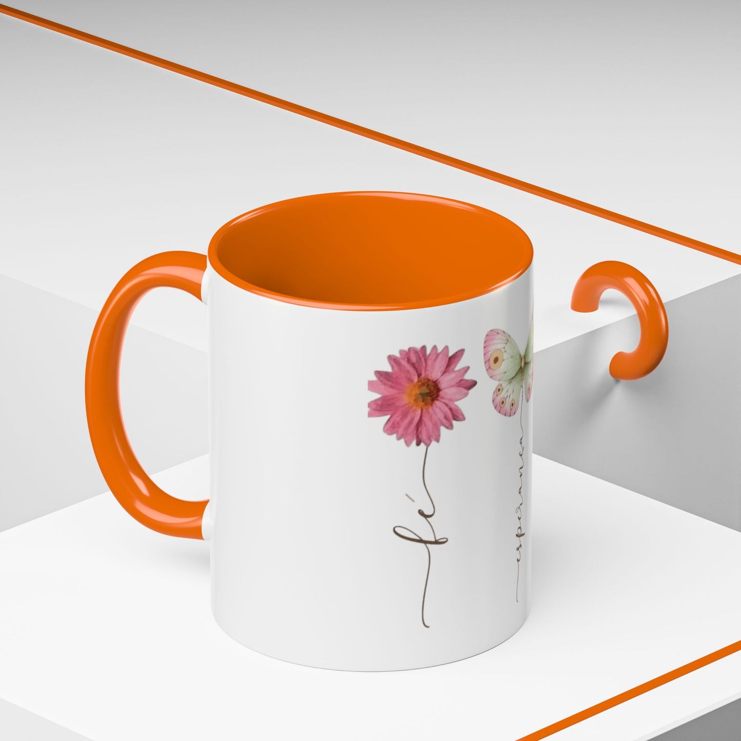 Boho Hippie Mugs for Free Spirits Inspirational Accent Coffee Mug, Flower & Butterfly Design, Hopeful Gift, Morning Coffee, Floral Tea Cup - Metamorphosis Creations