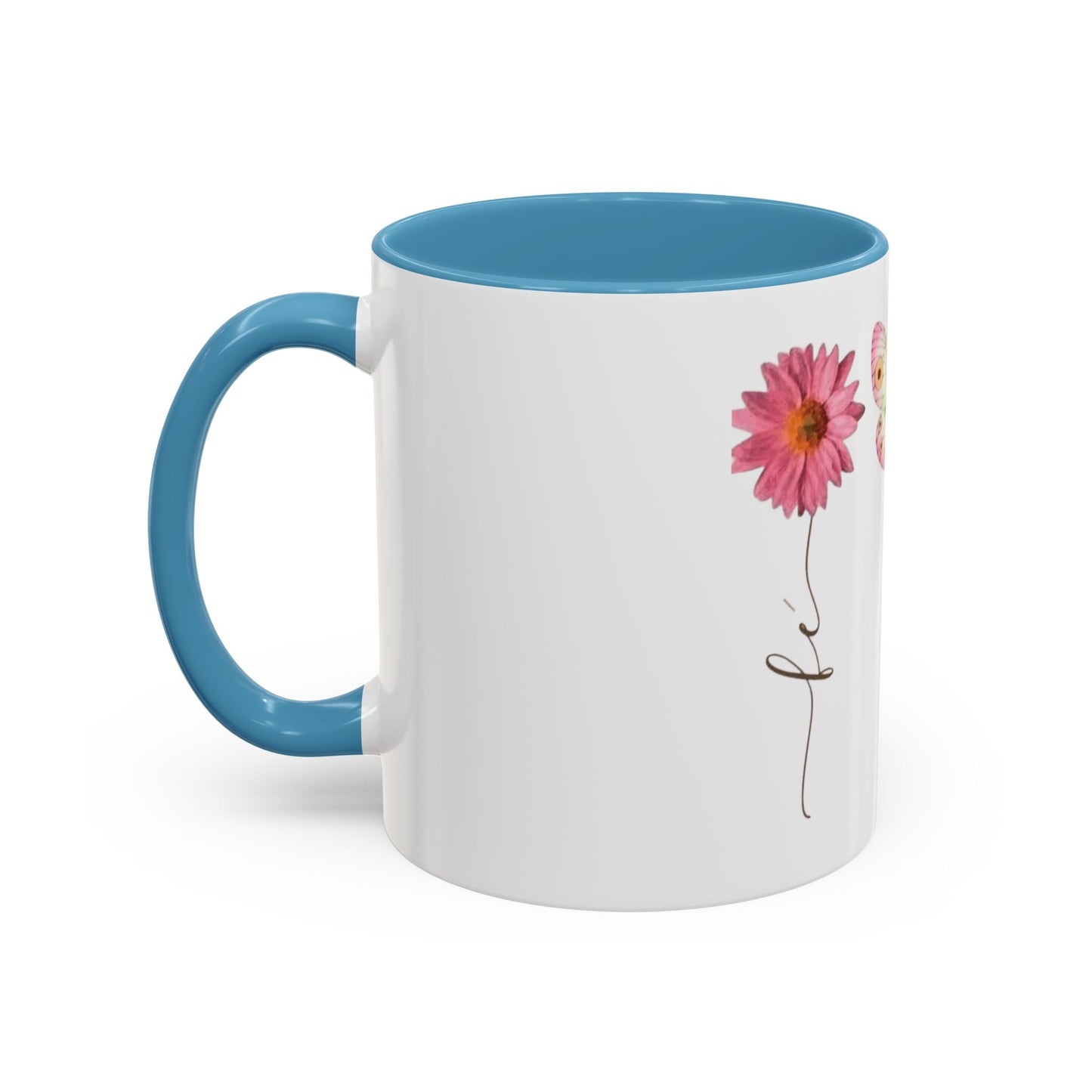 Boho Hippie Mugs for Free Spirits Inspirational Accent Coffee Mug, Flower & Butterfly Design, Hopeful Gift, Morning Coffee, Floral Tea Cup - Metamorphosis Creations