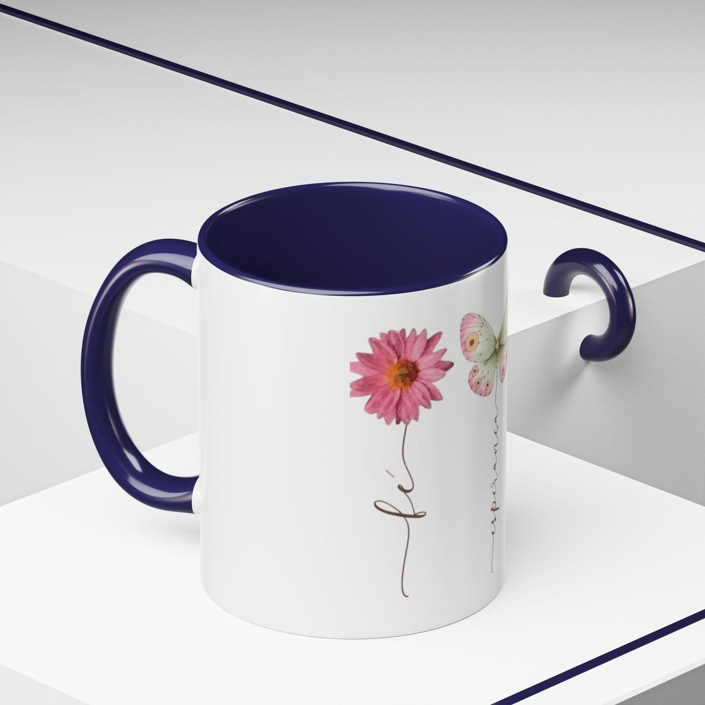 Boho Hippie Mugs for Free Spirits Inspirational Accent Coffee Mug, Flower & Butterfly Design, Hopeful Gift, Morning Coffee, Floral Tea Cup - Metamorphosis Creations