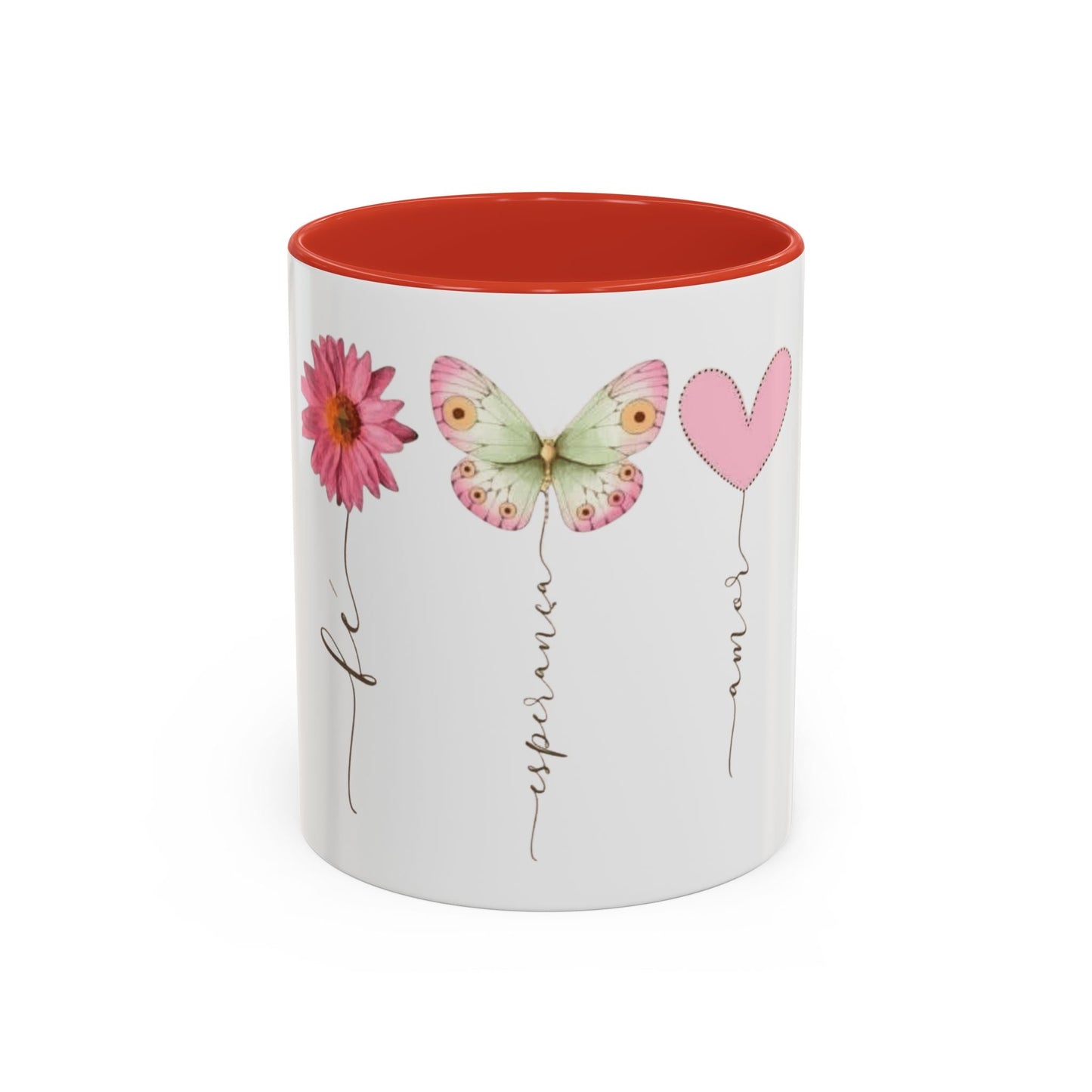 Boho Hippie Mugs for Free Spirits Inspirational Accent Coffee Mug, Flower & Butterfly Design, Hopeful Gift, Morning Coffee, Floral Tea Cup - Metamorphosis Creations