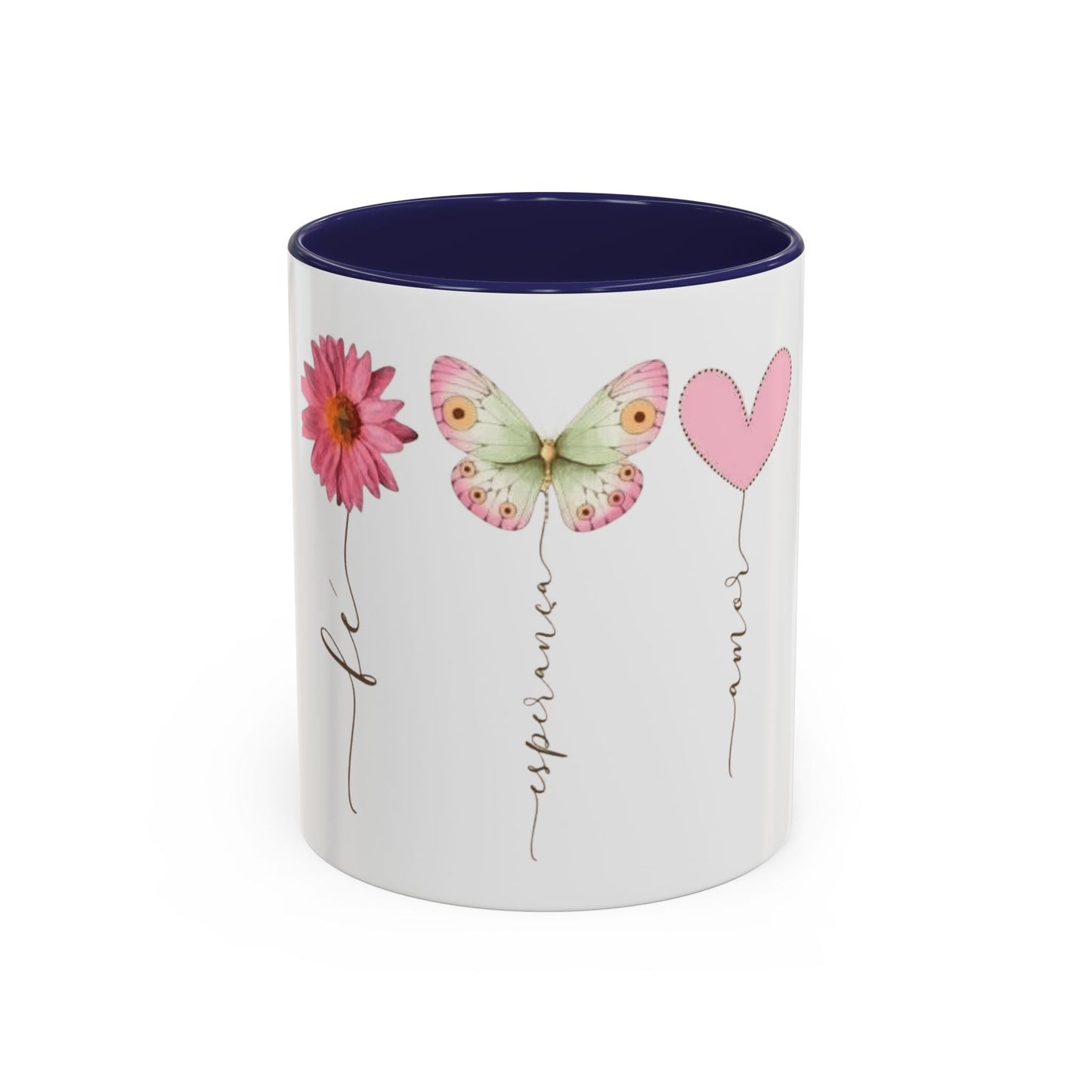 Boho Hippie Mugs for Free Spirits Inspirational Accent Coffee Mug, Flower & Butterfly Design, Hopeful Gift, Morning Coffee, Floral Tea Cup - Metamorphosis Creations