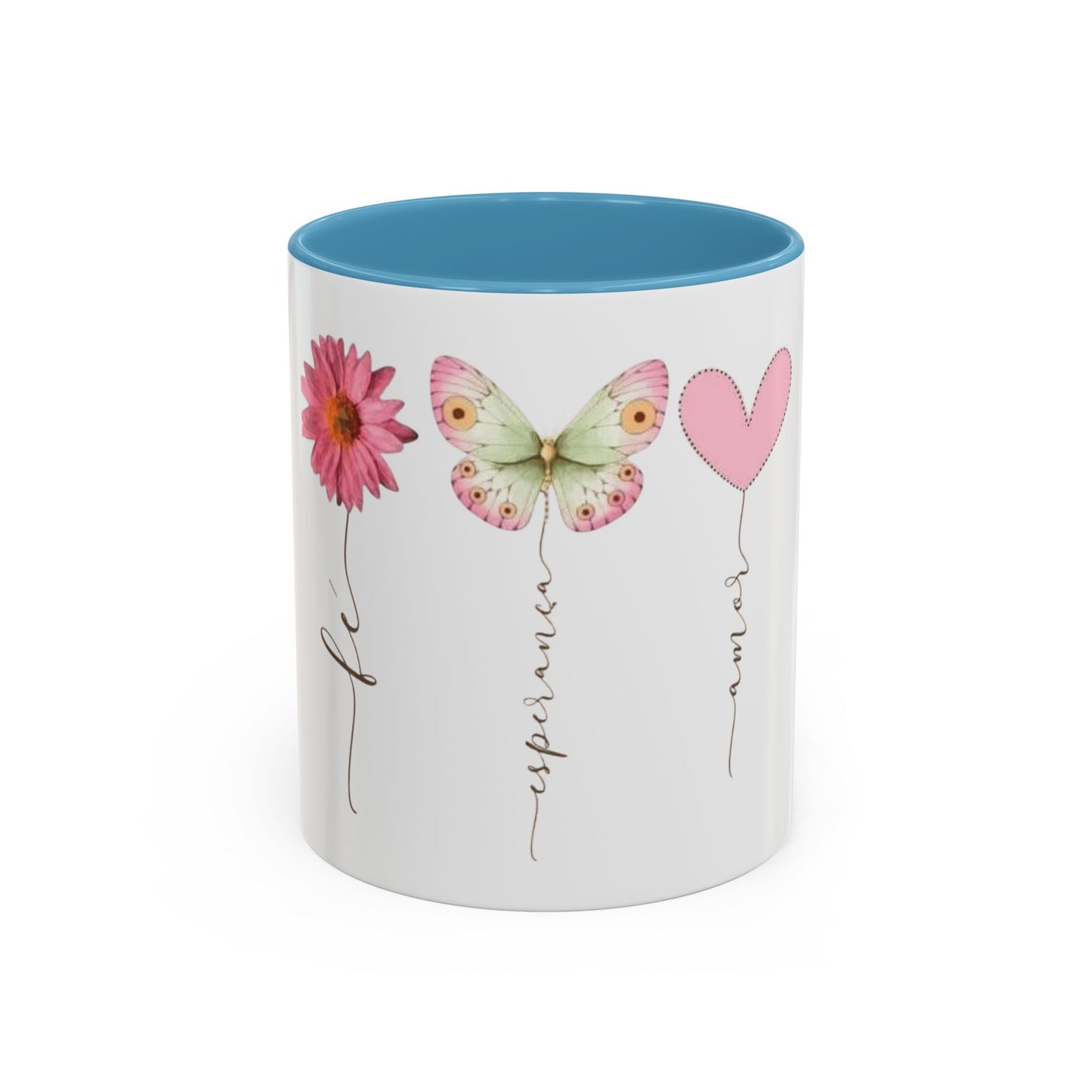 Boho Hippie Mugs for Free Spirits Inspirational Accent Coffee Mug, Flower & Butterfly Design, Hopeful Gift, Morning Coffee, Floral Tea Cup - Metamorphosis Creations