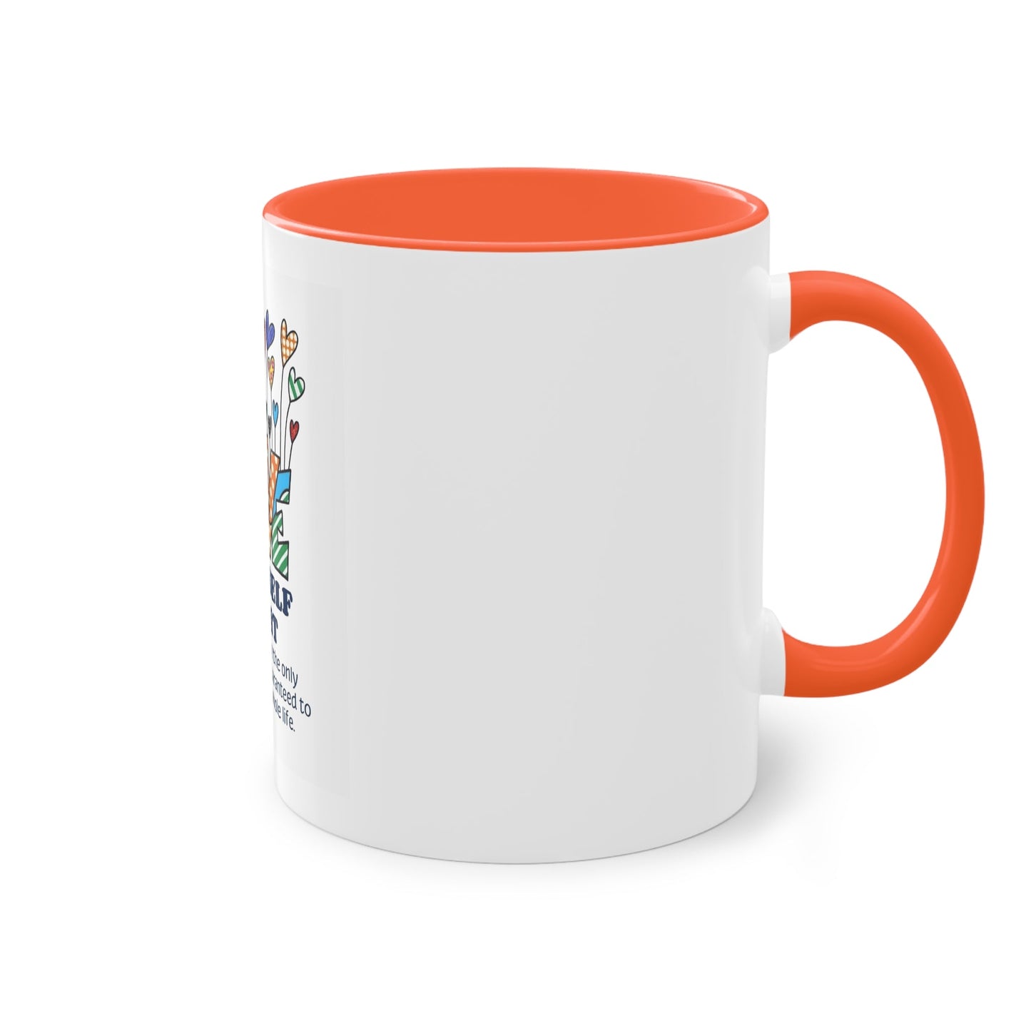 Boho Hippie Mugs for Free Spirits Inspirational Two - Tone Coffee Mug, Love Yourself First, Self - Care Gift, Motivation Mug, Affirmation Drinkware - Metamorphosis Creations