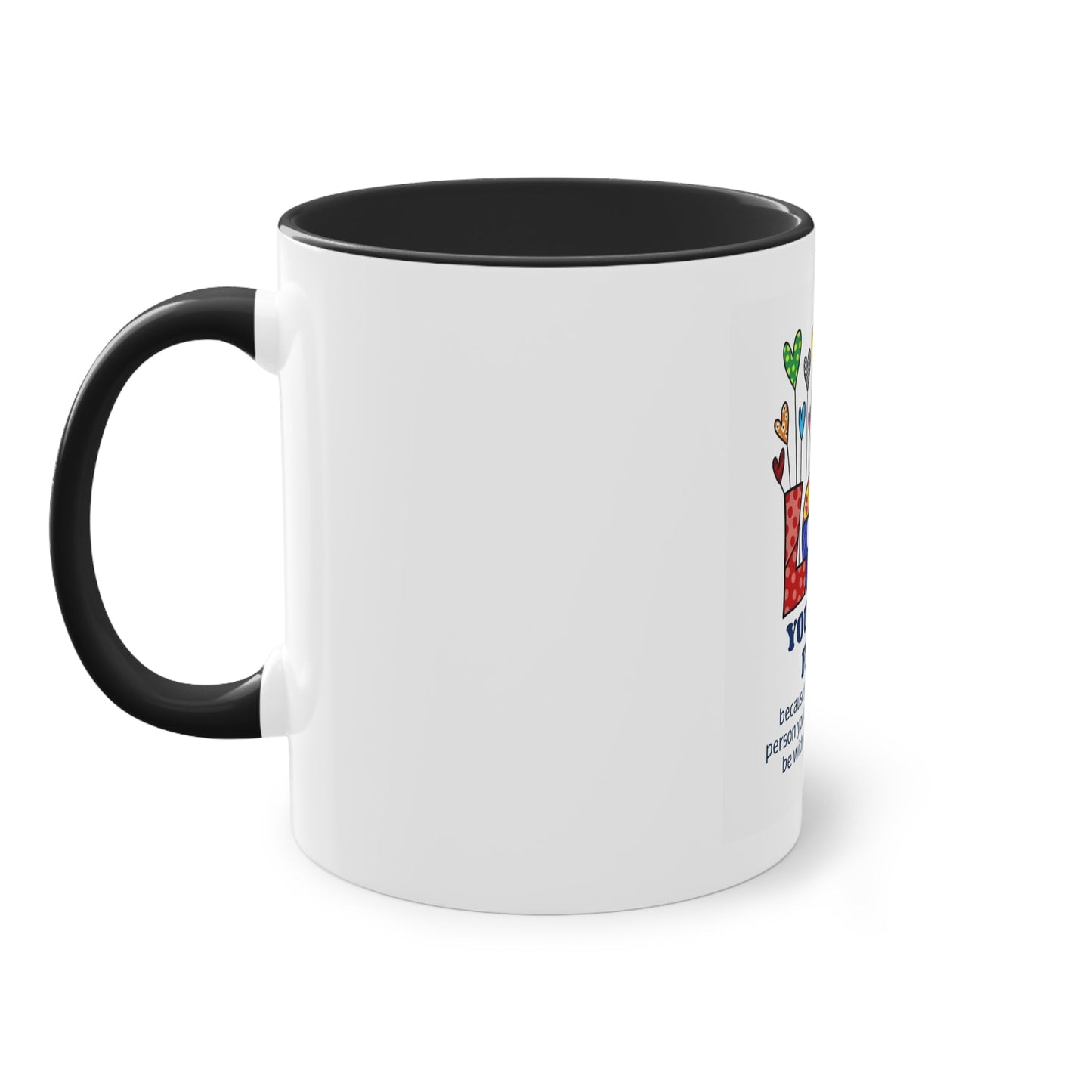 Boho Hippie Mugs for Free Spirits Inspirational Two - Tone Coffee Mug, Love Yourself First, Self - Care Gift, Motivation Mug, Affirmation Drinkware - Metamorphosis Creations
