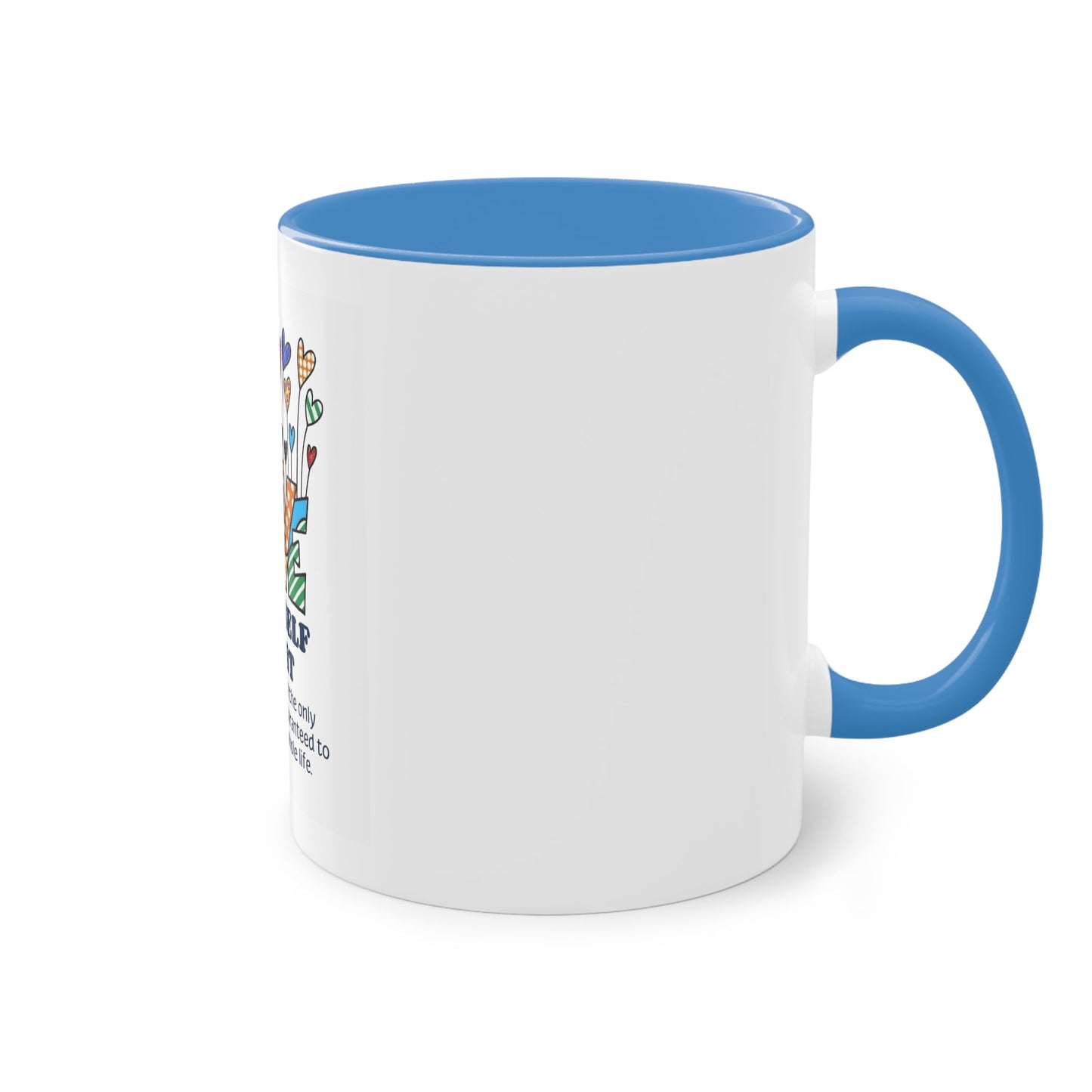 Boho Hippie Mugs for Free Spirits Inspirational Two - Tone Coffee Mug, Love Yourself First, Self - Care Gift, Motivation Mug, Affirmation Drinkware - Metamorphosis Creations