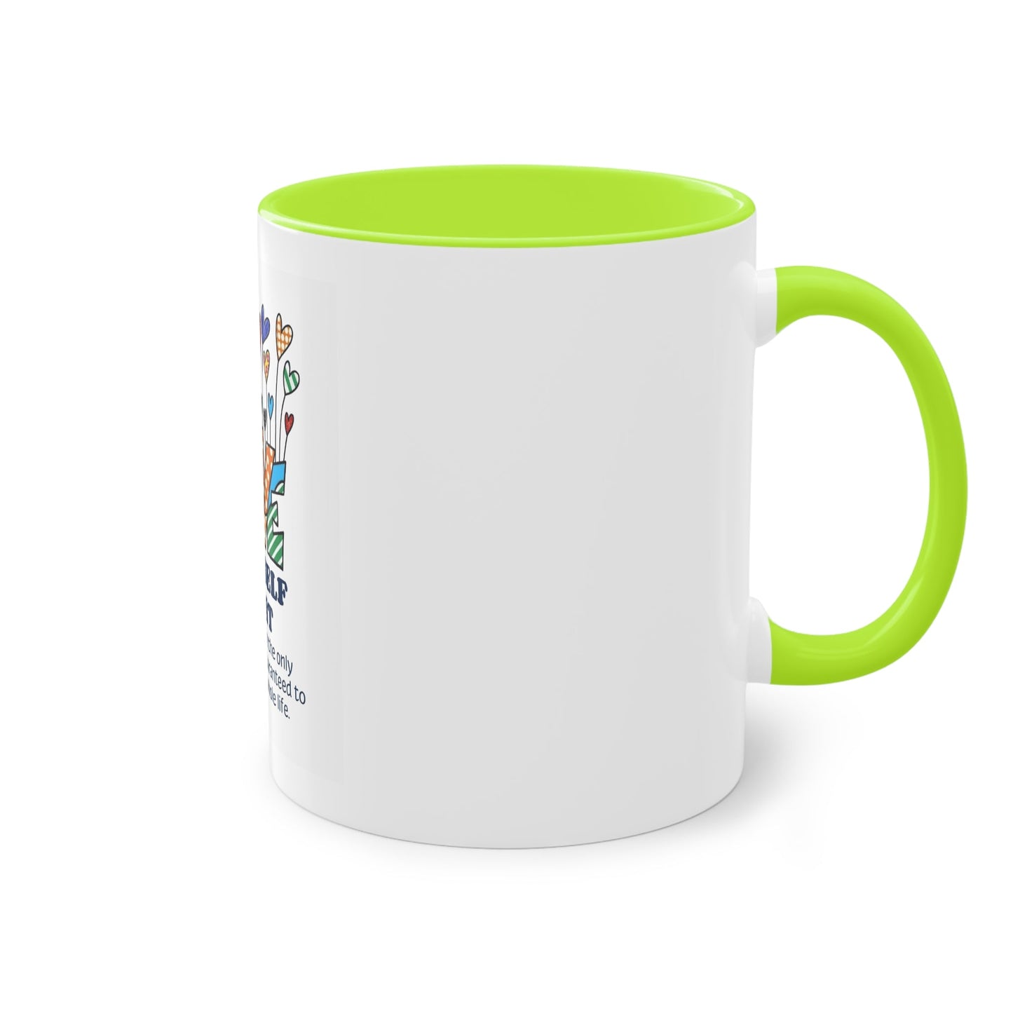 Boho Hippie Mugs for Free Spirits Inspirational Two - Tone Coffee Mug, Love Yourself First, Self - Care Gift, Motivation Mug, Affirmation Drinkware - Metamorphosis Creations