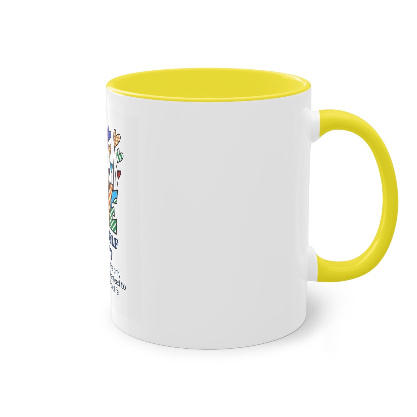 Boho Hippie Mugs for Free Spirits Inspirational Two - Tone Coffee Mug, Love Yourself First, Self - Care Gift, Motivation Mug, Affirmation Drinkware - Metamorphosis Creations