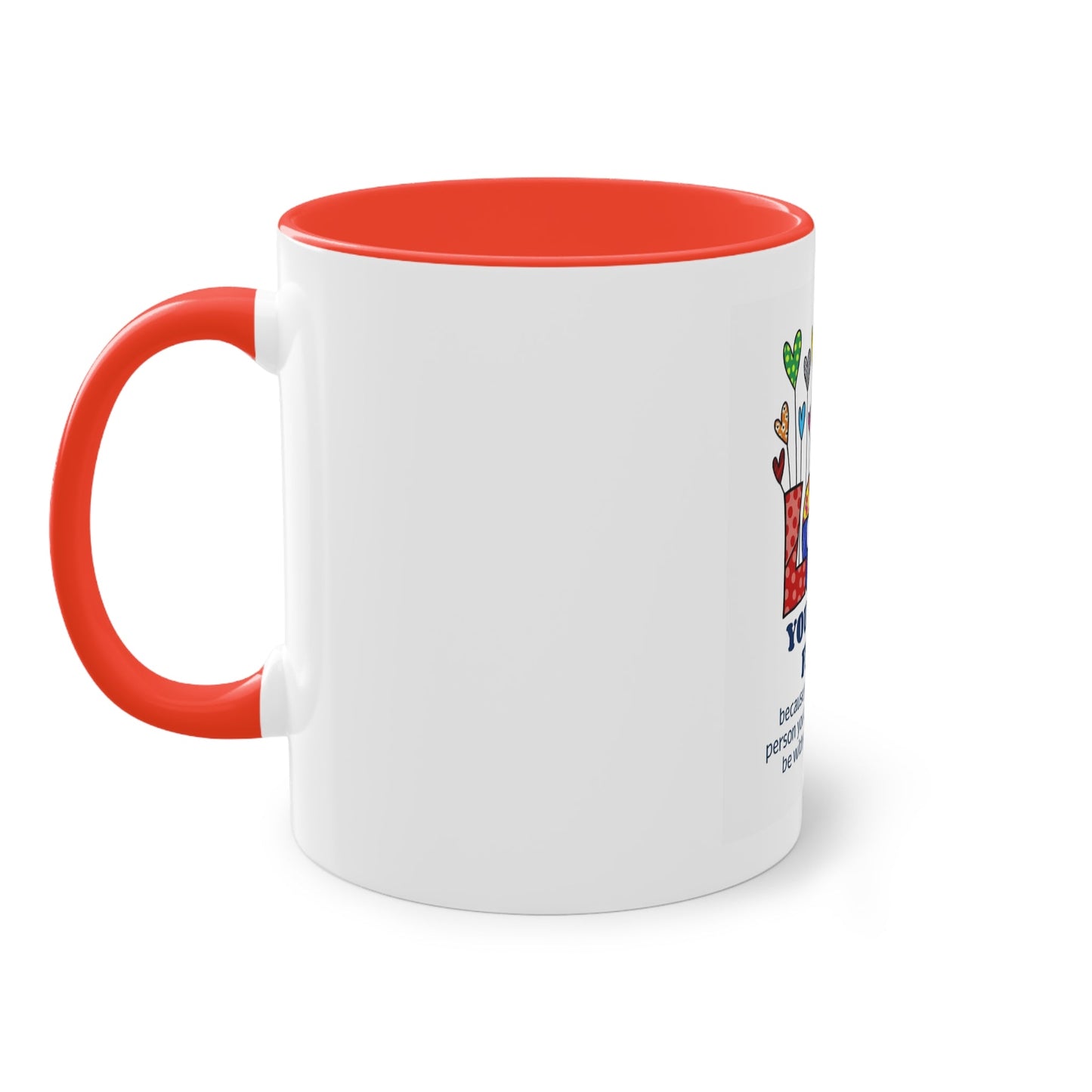 Boho Hippie Mugs for Free Spirits Inspirational Two - Tone Coffee Mug, Love Yourself First, Self - Care Gift, Motivation Mug, Affirmation Drinkware - Metamorphosis Creations