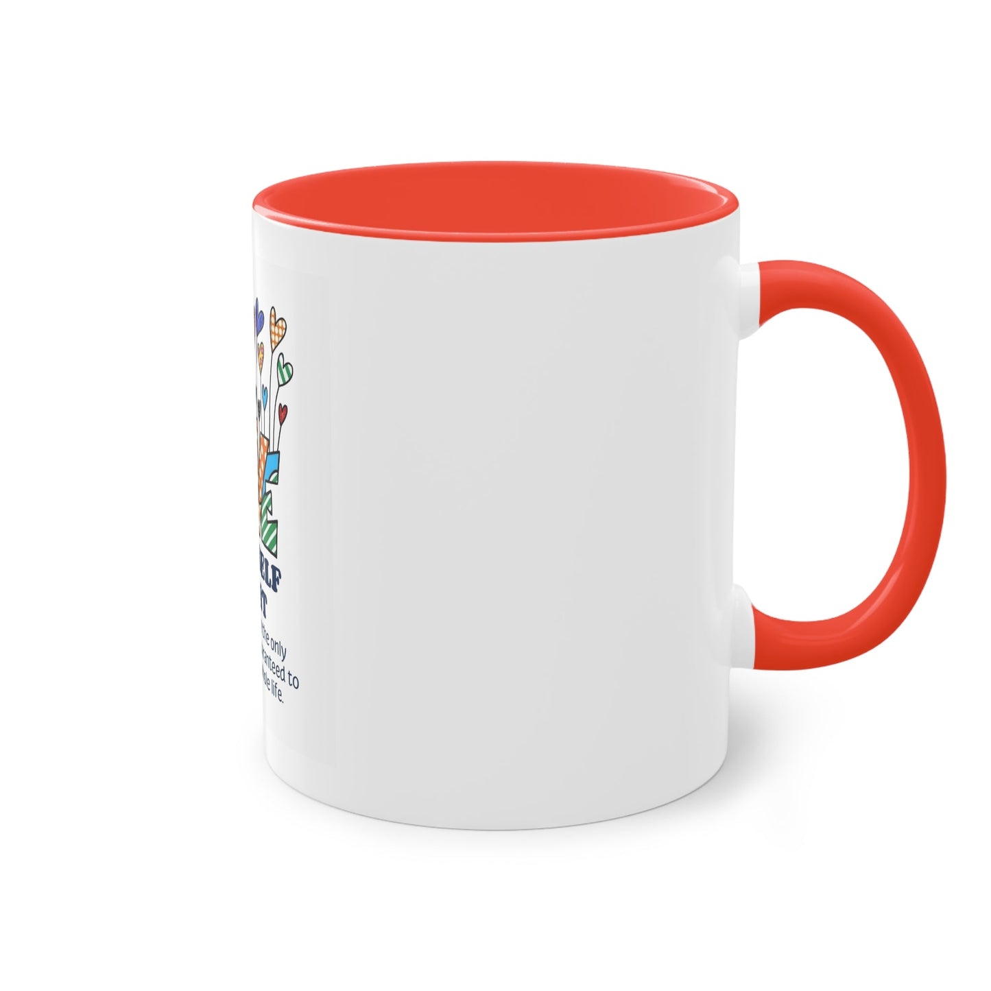 Boho Hippie Mugs for Free Spirits Inspirational Two - Tone Coffee Mug, Love Yourself First, Self - Care Gift, Motivation Mug, Affirmation Drinkware - Metamorphosis Creations