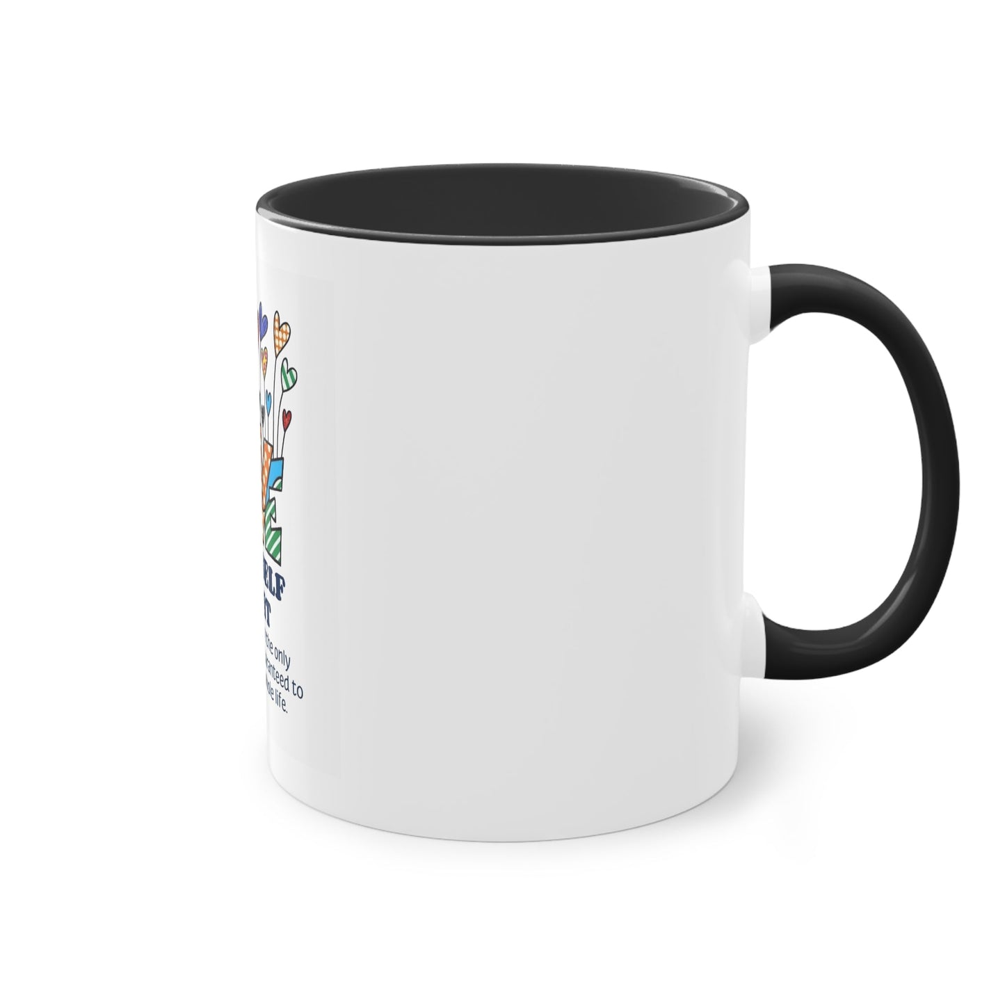 Boho Hippie Mugs for Free Spirits Inspirational Two - Tone Coffee Mug, Love Yourself First, Self - Care Gift, Motivation Mug, Affirmation Drinkware - Metamorphosis Creations