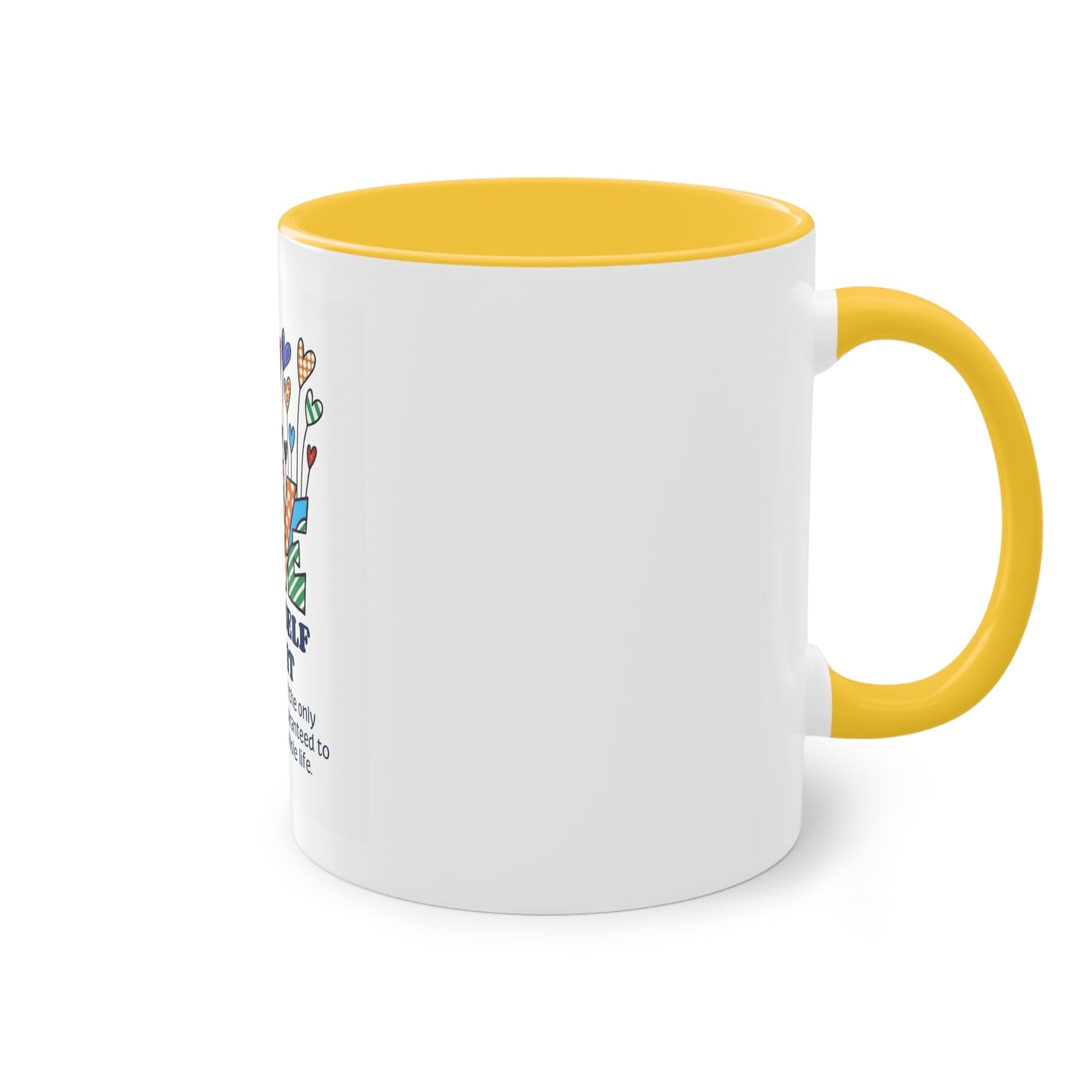 Boho Hippie Mugs for Free Spirits Inspirational Two - Tone Coffee Mug, Love Yourself First, Self - Care Gift, Motivation Mug, Affirmation Drinkware - Metamorphosis Creations