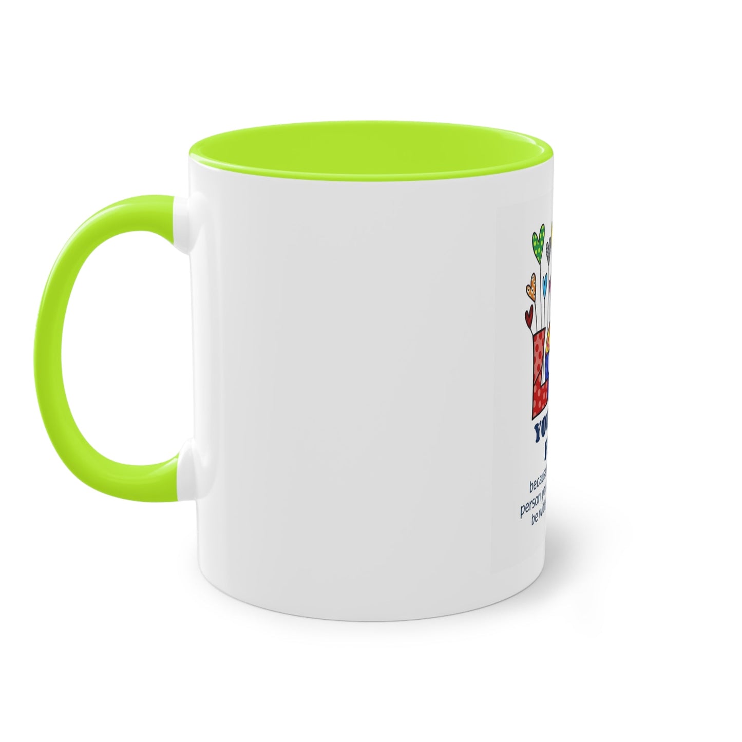 Boho Hippie Mugs for Free Spirits Inspirational Two - Tone Coffee Mug, Love Yourself First, Self - Care Gift, Motivation Mug, Affirmation Drinkware - Metamorphosis Creations