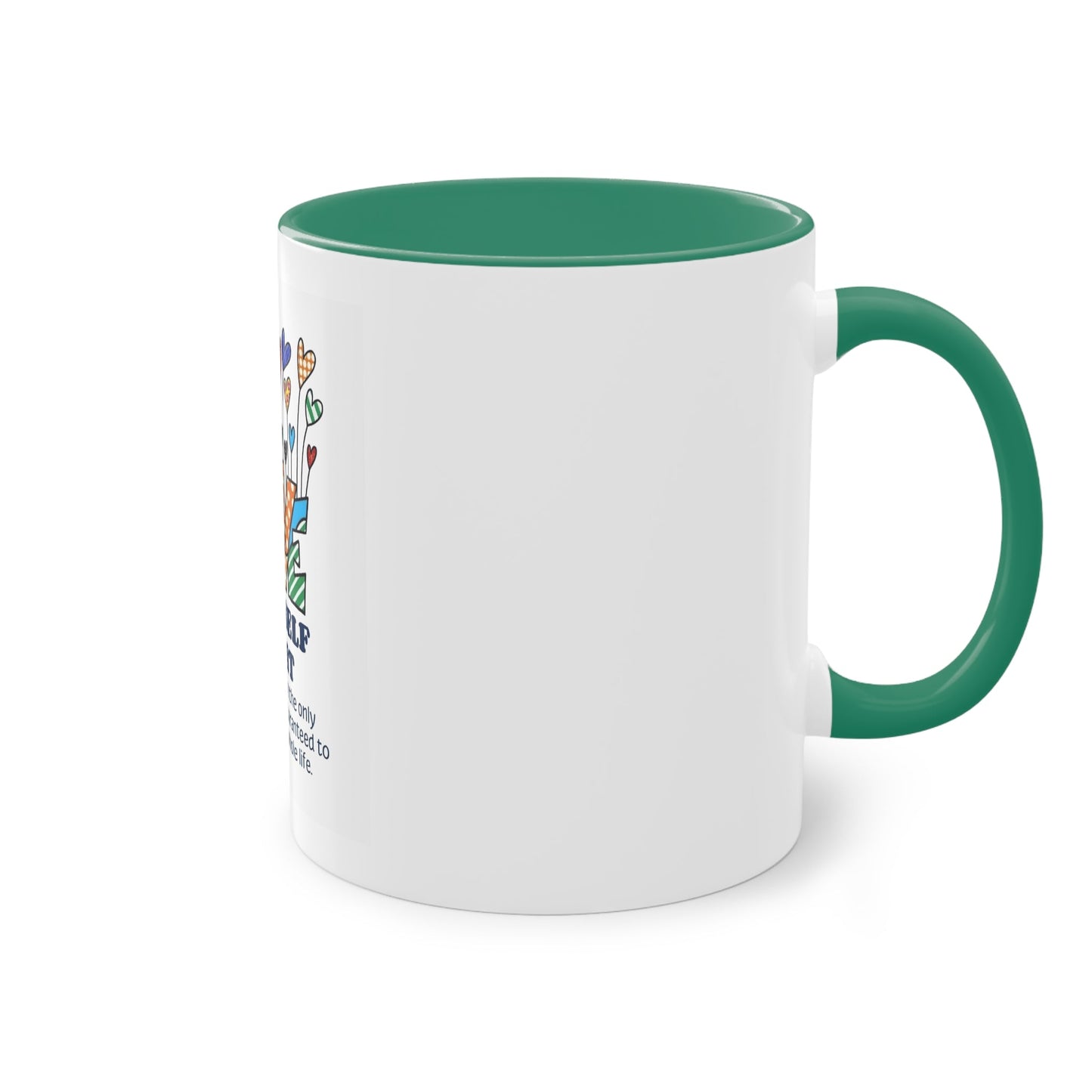 Boho Hippie Mugs for Free Spirits Inspirational Two - Tone Coffee Mug, Love Yourself First, Self - Care Gift, Motivation Mug, Affirmation Drinkware - Metamorphosis Creations