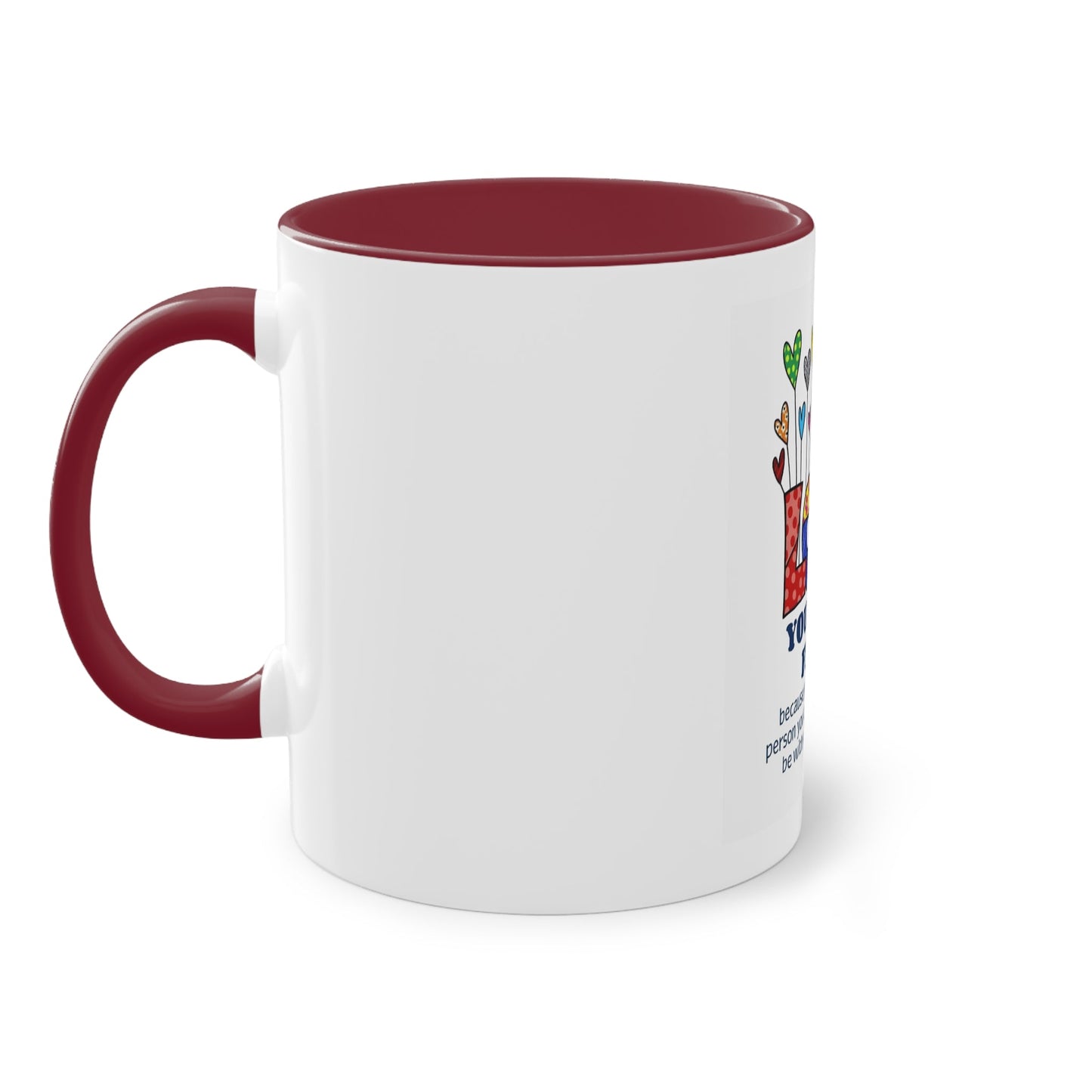 Boho Hippie Mugs for Free Spirits Inspirational Two - Tone Coffee Mug, Love Yourself First, Self - Care Gift, Motivation Mug, Affirmation Drinkware - Metamorphosis Creations