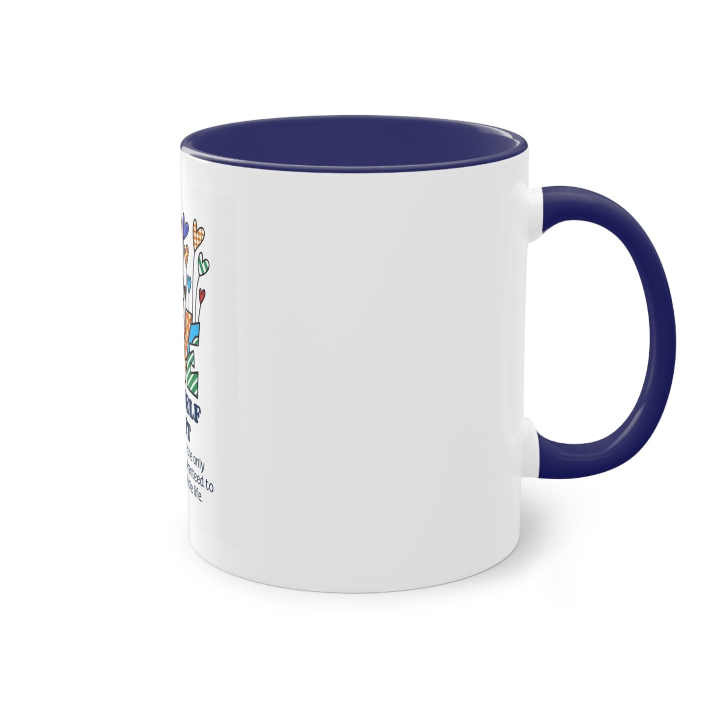 Boho Hippie Mugs for Free Spirits Inspirational Two - Tone Coffee Mug, Love Yourself First, Self - Care Gift, Motivation Mug, Affirmation Drinkware - Metamorphosis Creations