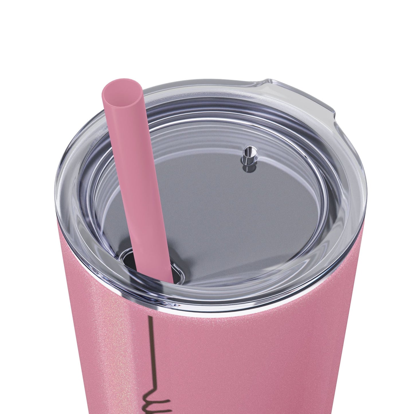 Boho Hippie Mugs for Free Spirits Skinny Tumbler with Straw, 20oz - Metamorphosis Creations