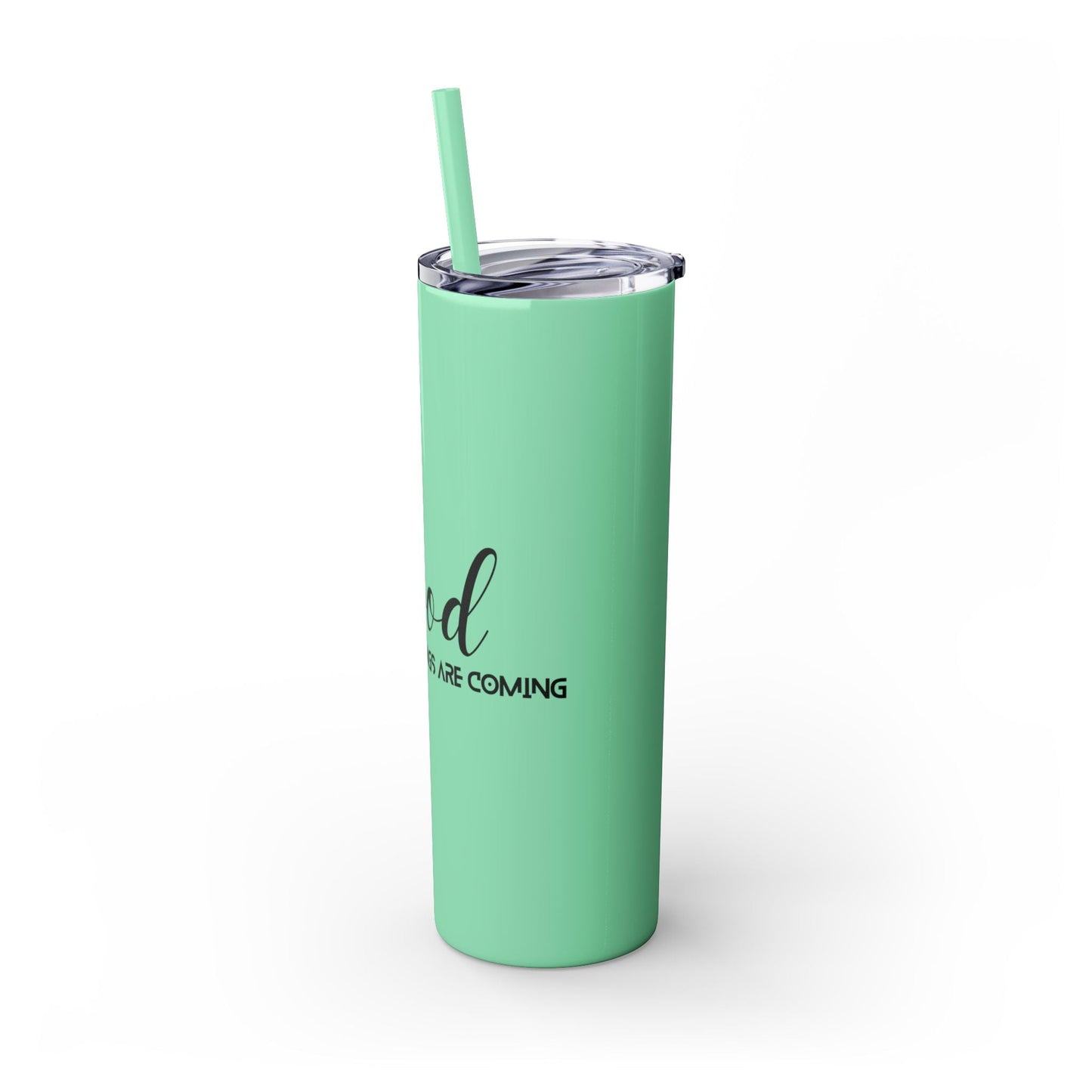 Boho Hippie Mugs for Free Spirits Skinny Tumbler with Straw, 20oz - Metamorphosis Creations